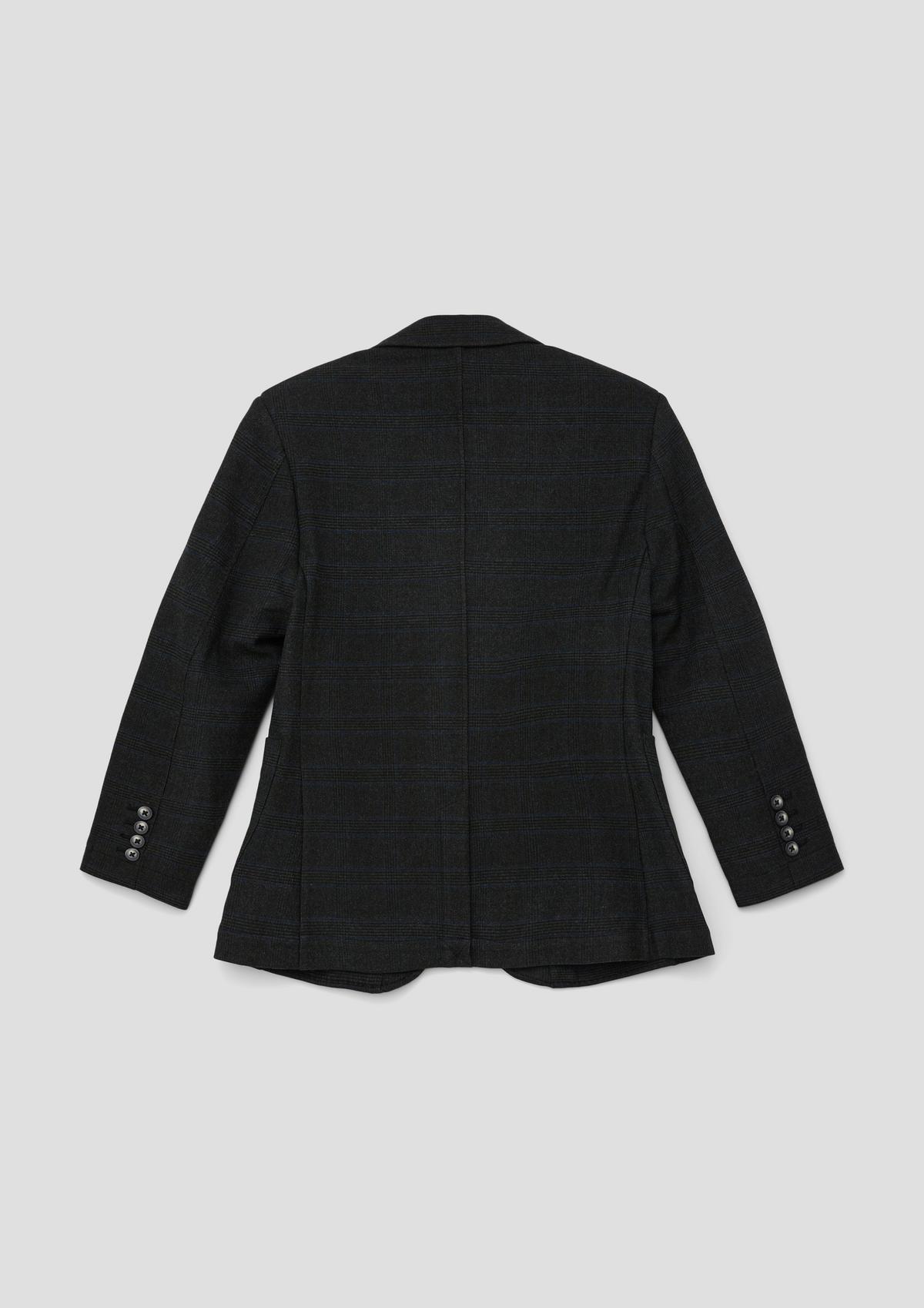 s.Oliver Check sports jacket in a viscose blend