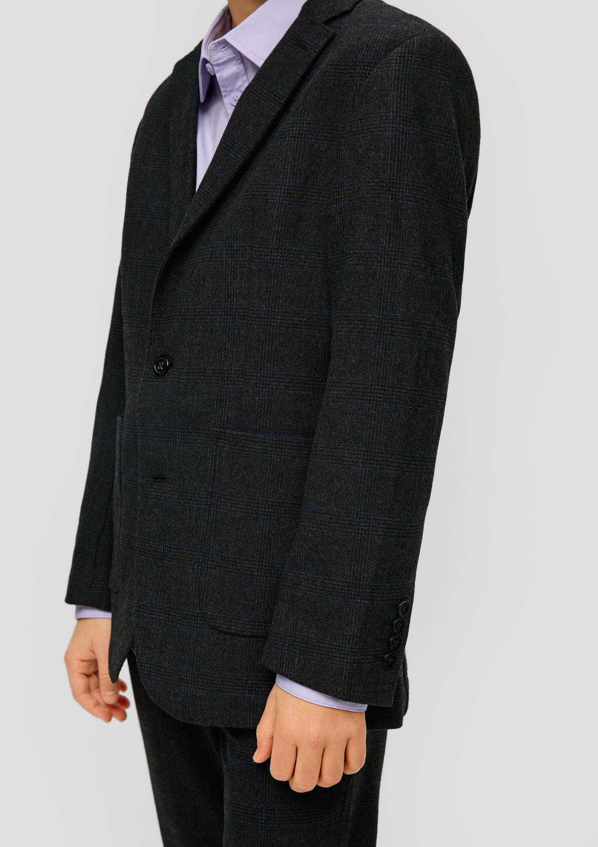 s.Oliver Check sports jacket in a viscose blend