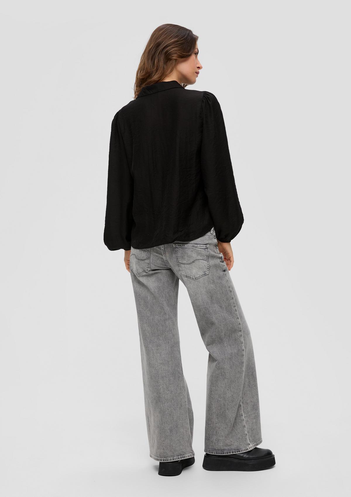 s.Oliver Blouse with puff sleeves in blended viscose