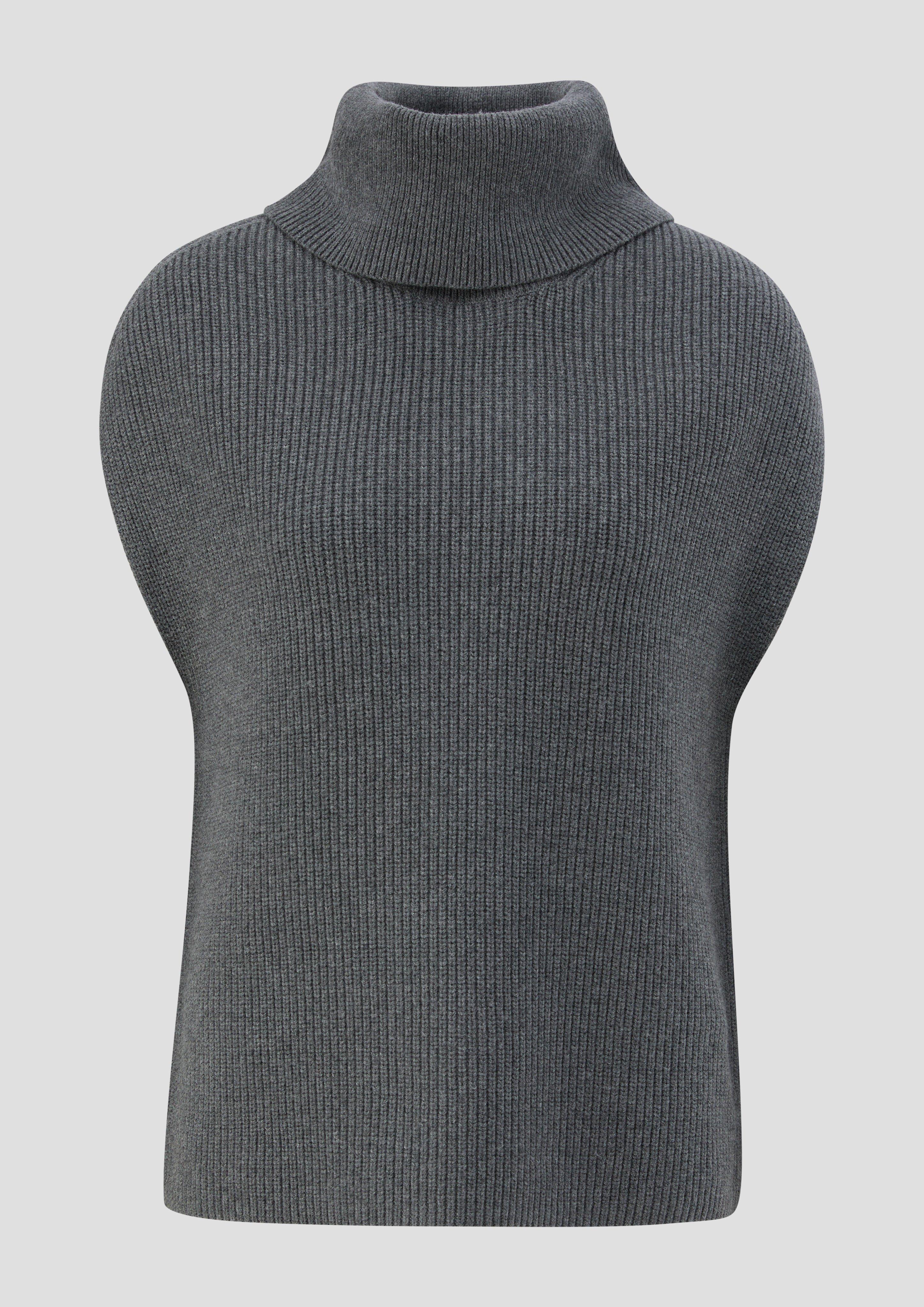 s.Oliver - Strickpullunder mit Rollkragen, Damen, grau