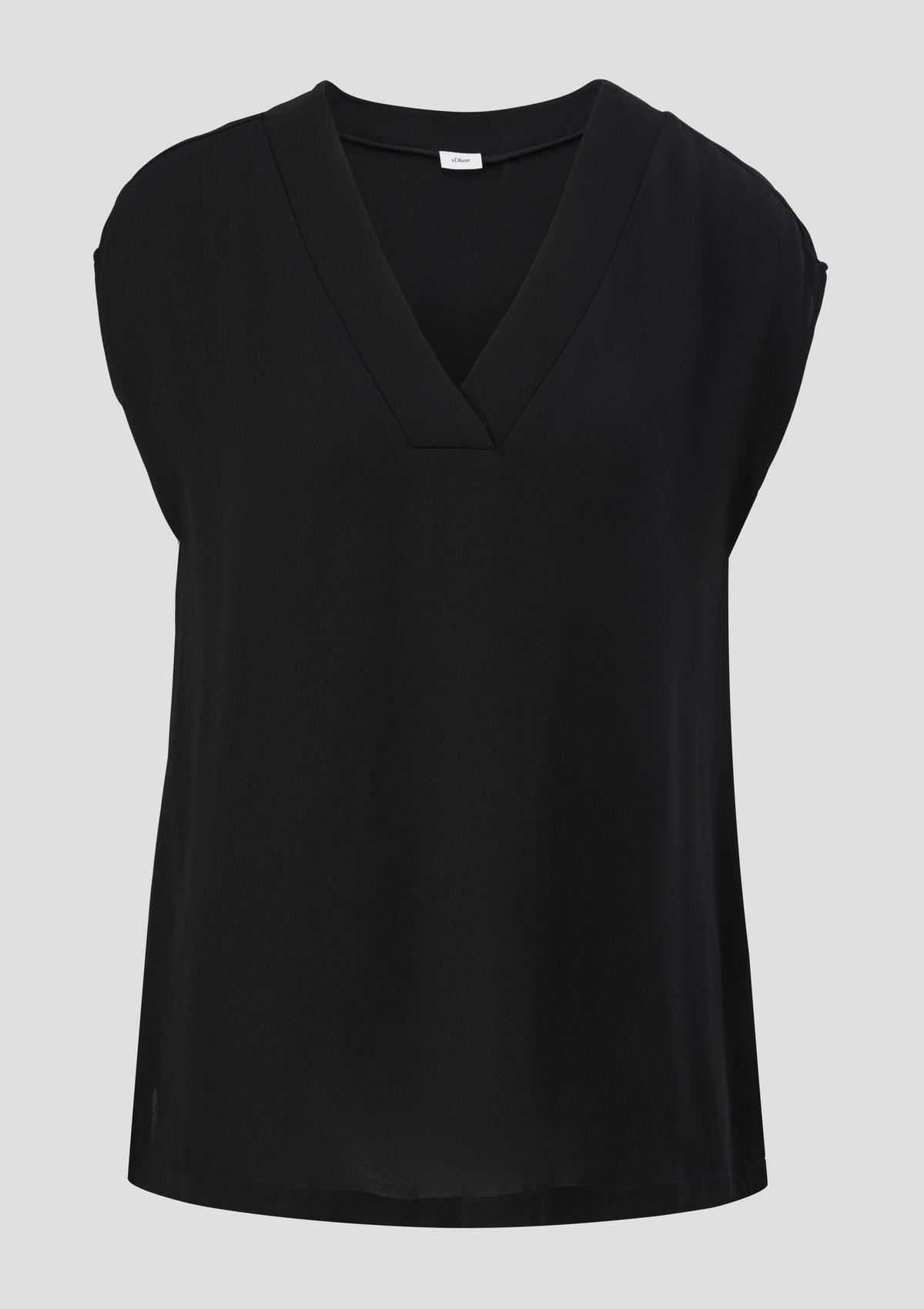 s.Oliver Blouse with cap sleeves