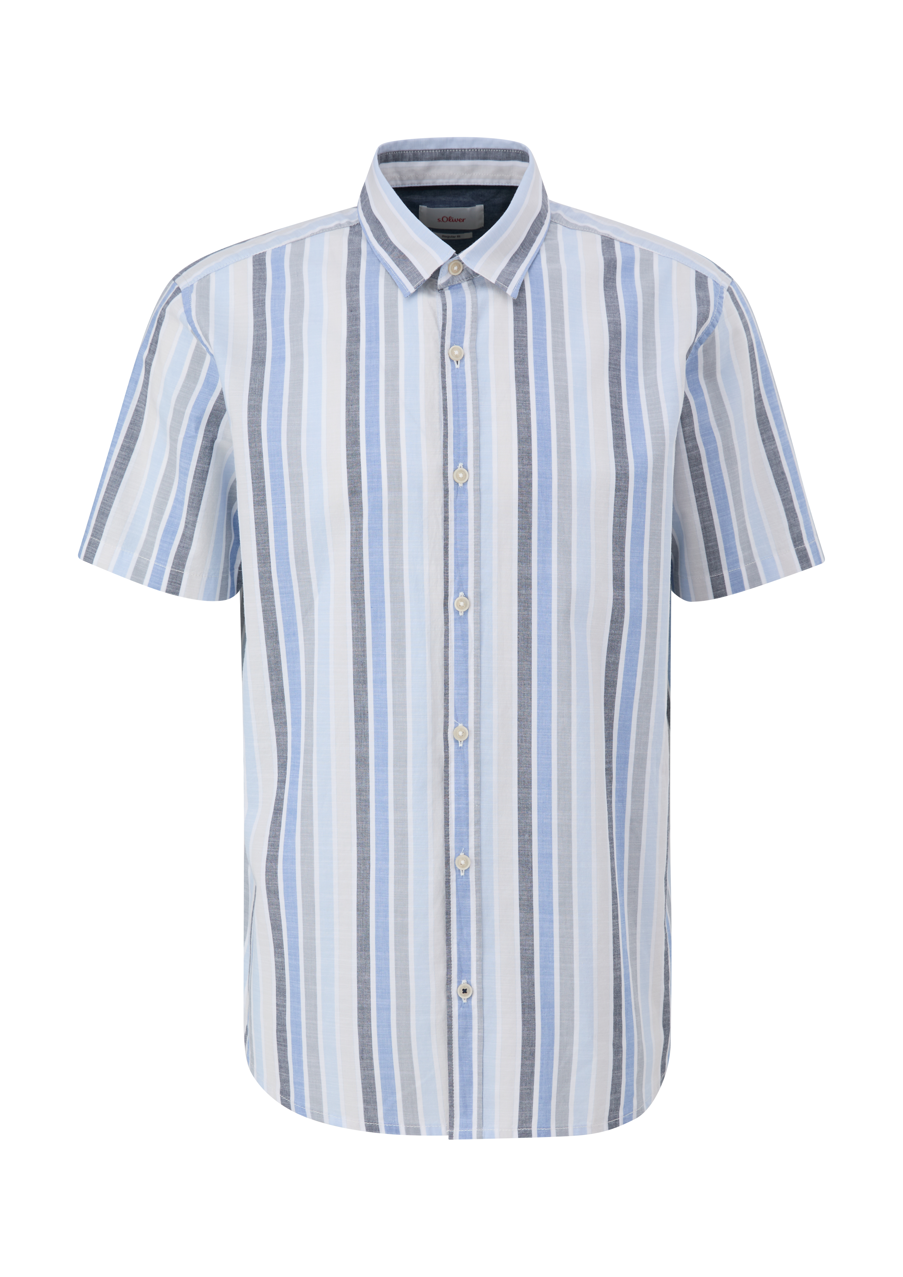 s.Oliver Kurzes Hemd aus reiner Baumwolle