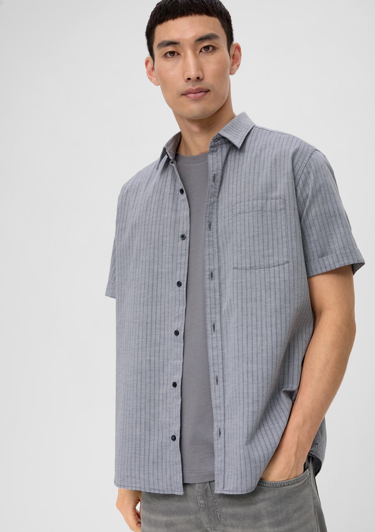 s.Oliver Regular : chemise à la texture armurée