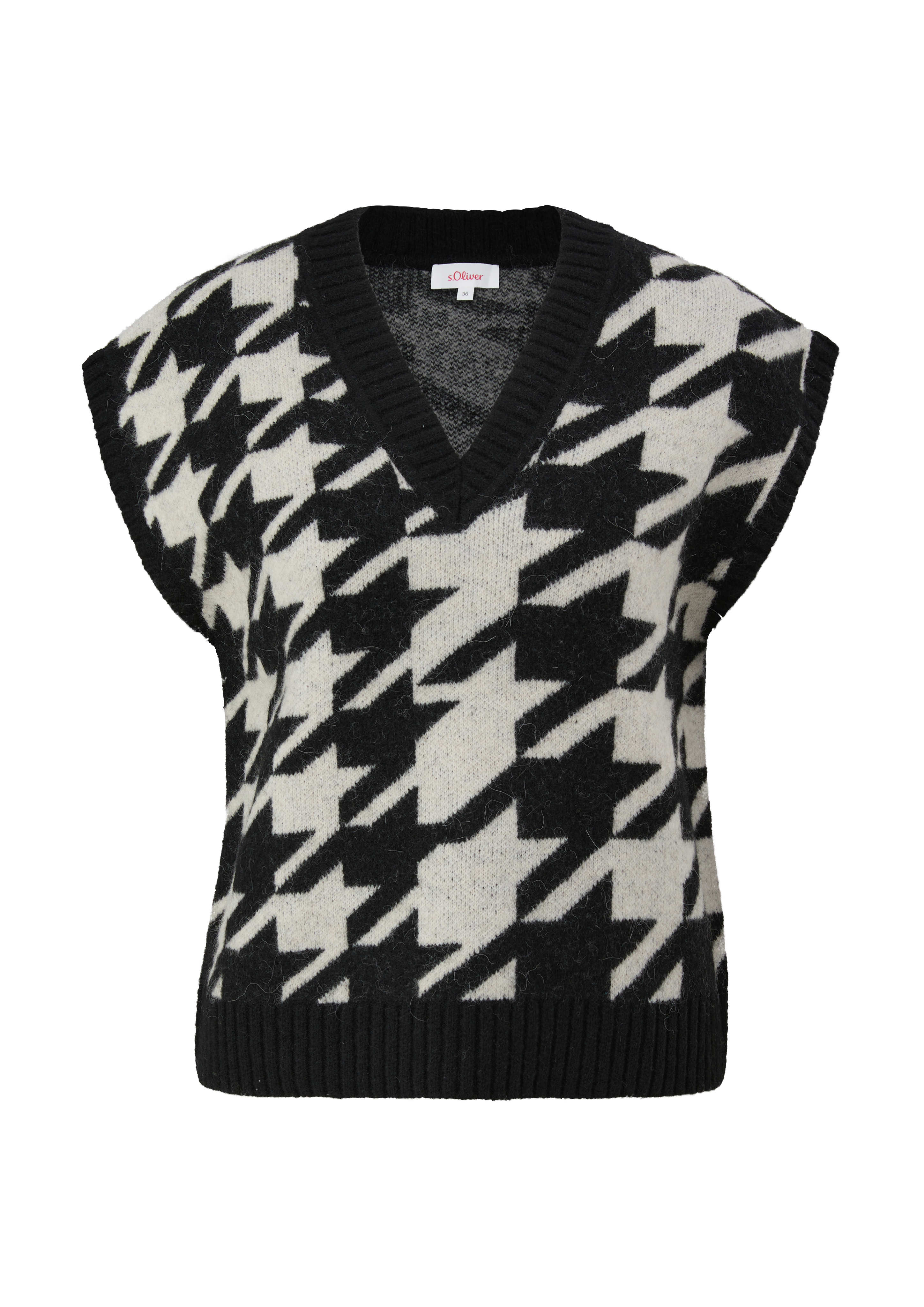 Sleeveless knitted jumper in 