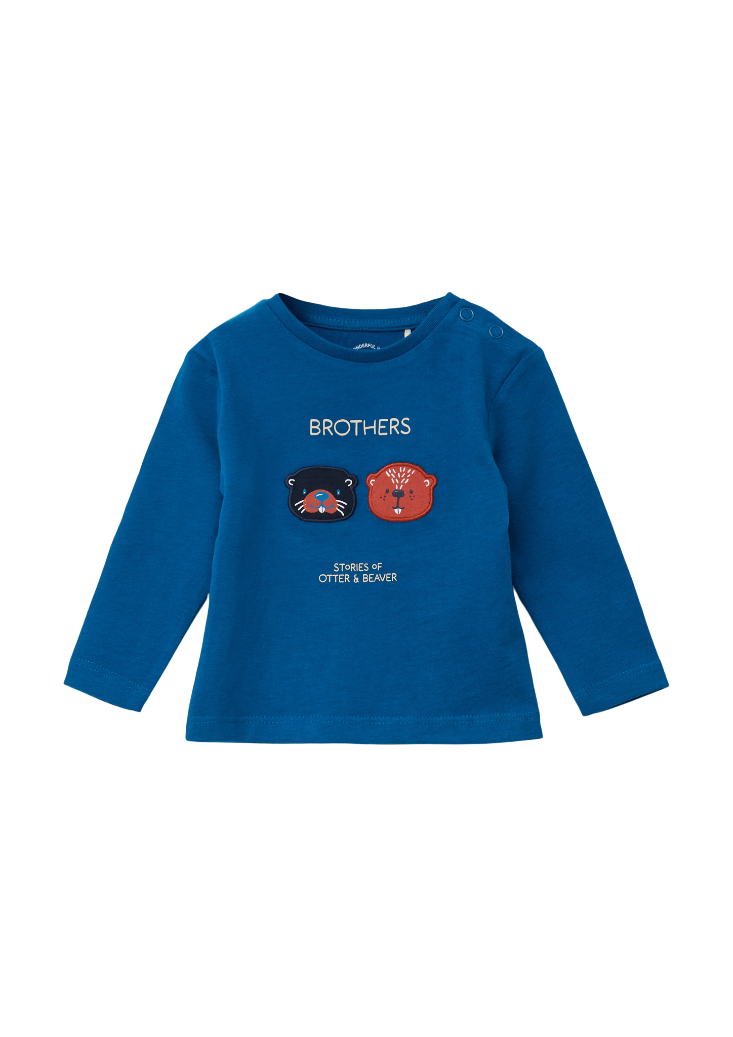 s.Oliver - Longsleeve mit Applikation, Babys, Blau