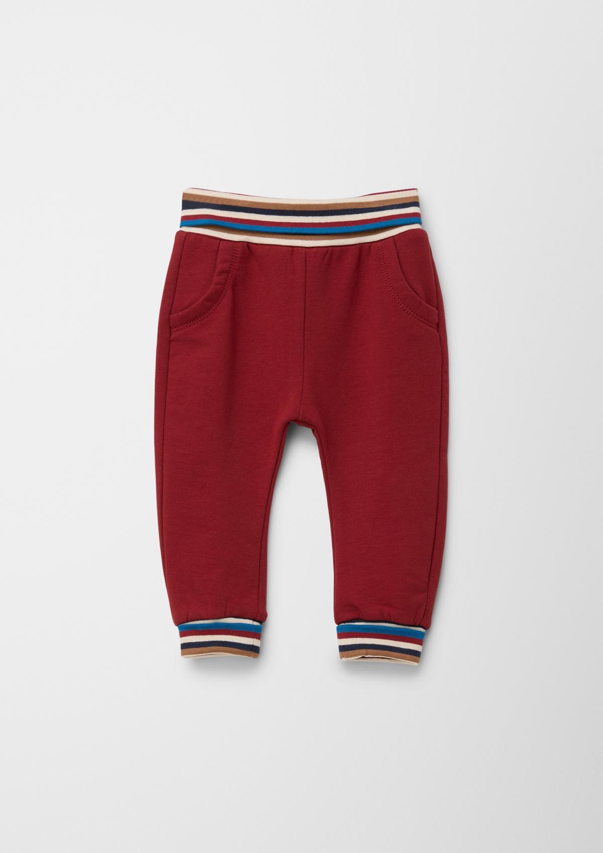 s.Oliver Tracksuit bottoms with a turn-down waistband