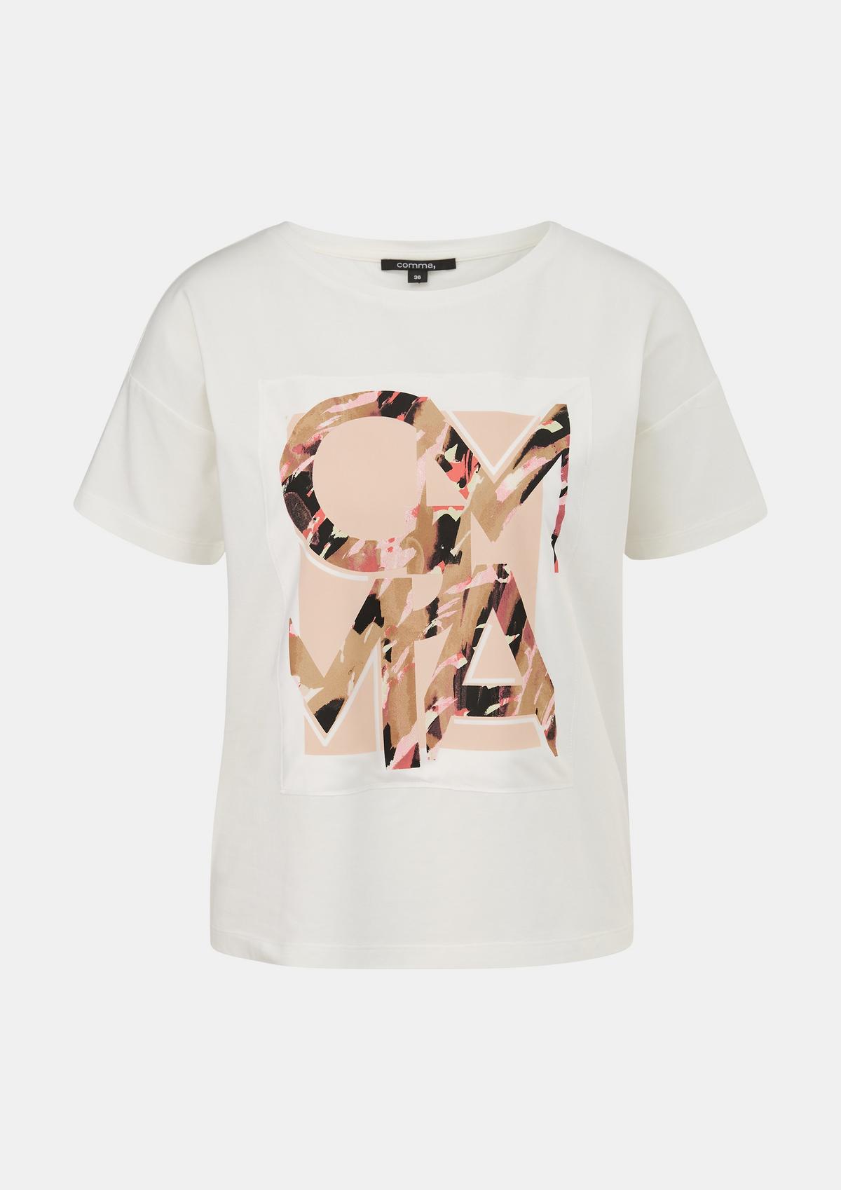 comma T-shirt in a modal blend