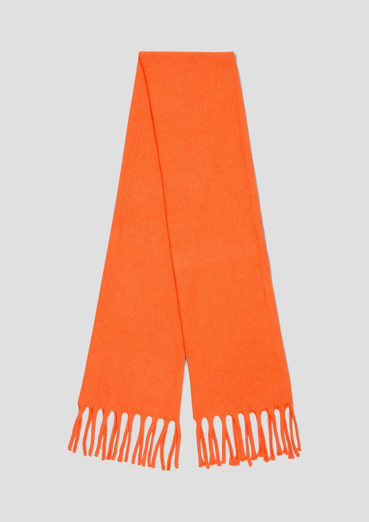 s.Oliver Blended cotton knitted scarf