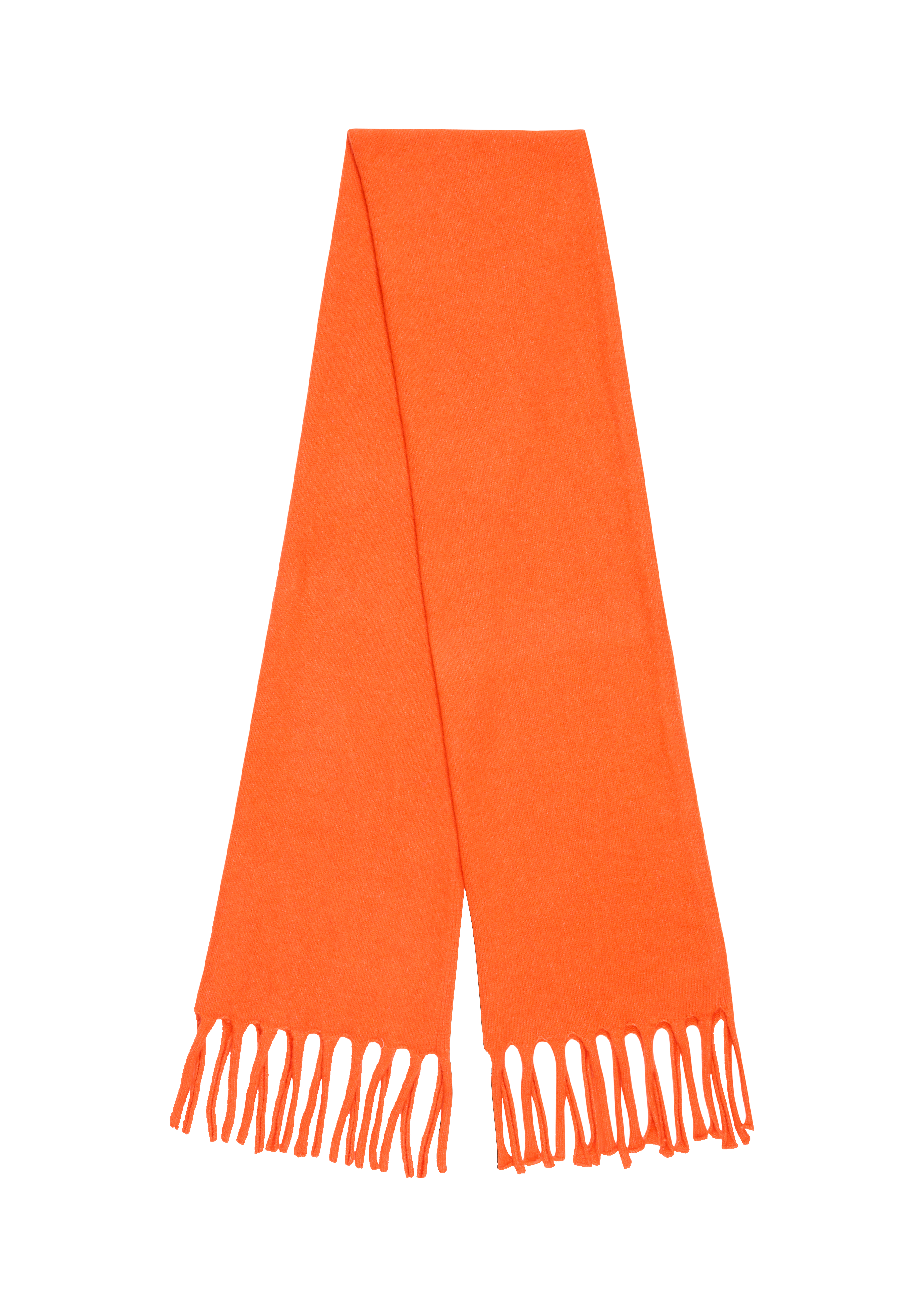 s.Oliver - Strickschal aus Baumwollmix, Damen, Orange