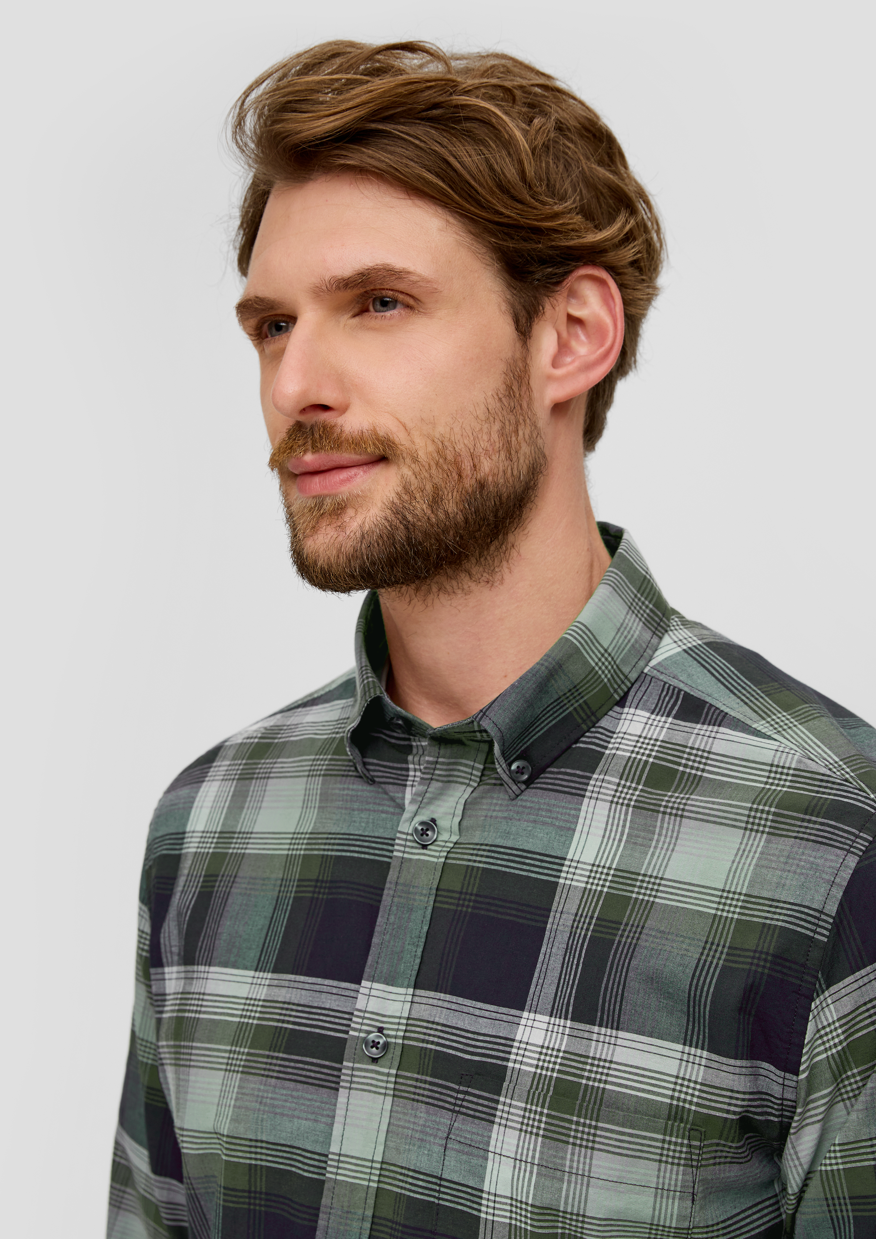 Slim Fit Stretch Cotton Shirt Red Chilli S Oliver