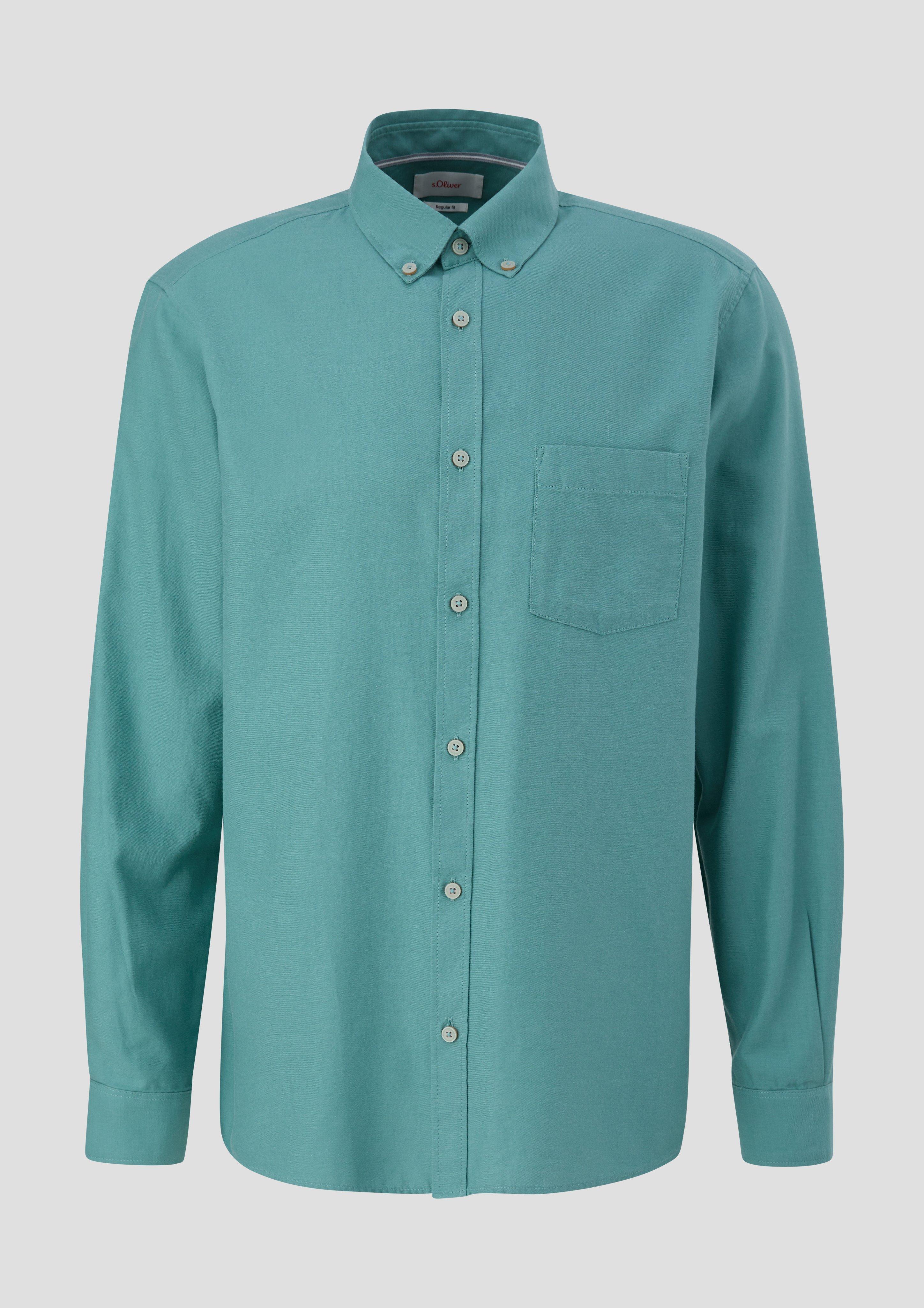 s.Oliver - Regular: Button-Down-Hemd, Herren, Blau