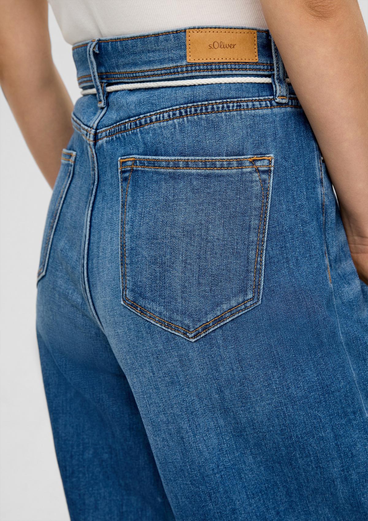 Jeans-Culotte Suri / Regular Fit / High Rise / Wide Leg - blau | s.Oliver