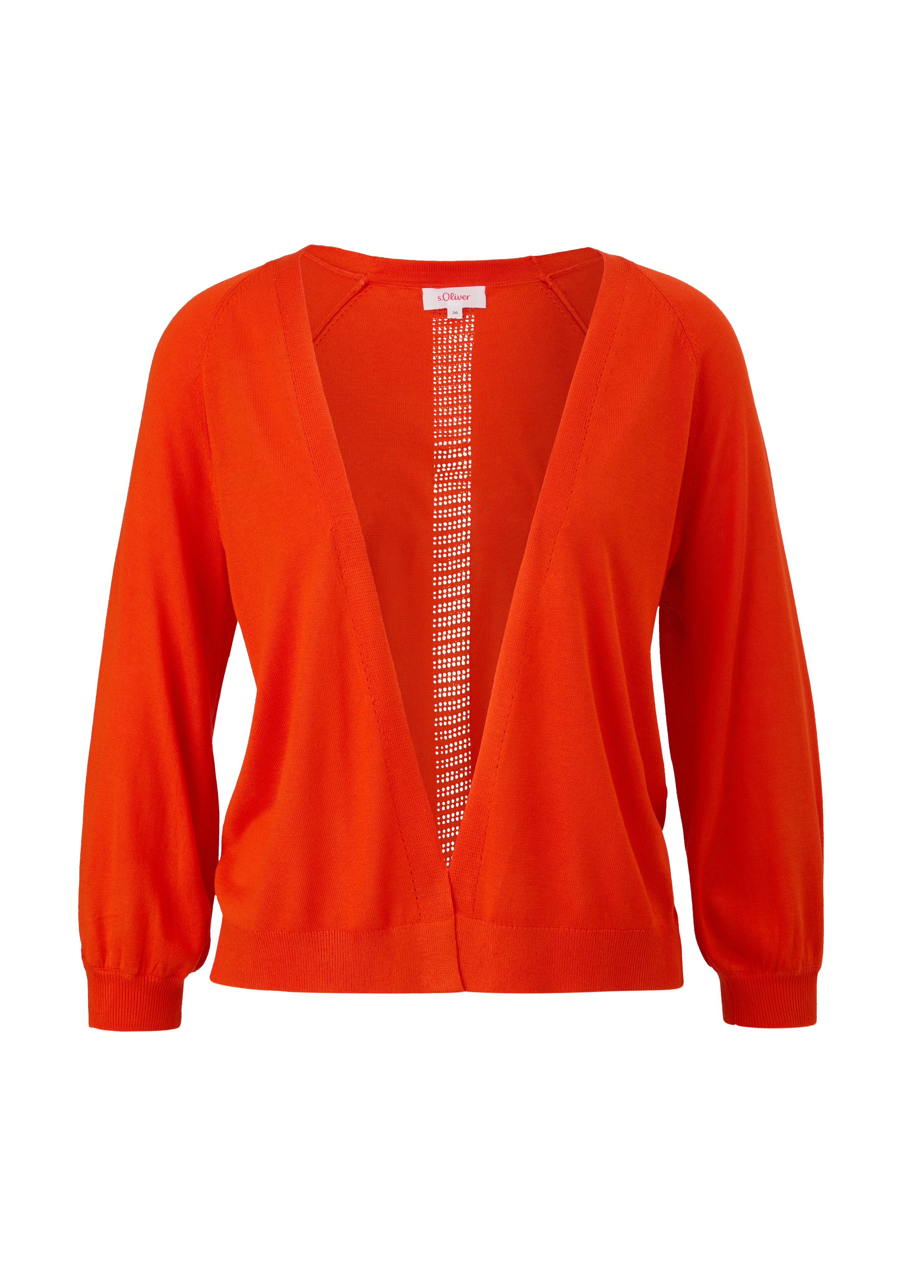 s.Oliver - Leichte Strickjacke aus Viskose, Damen, Orange