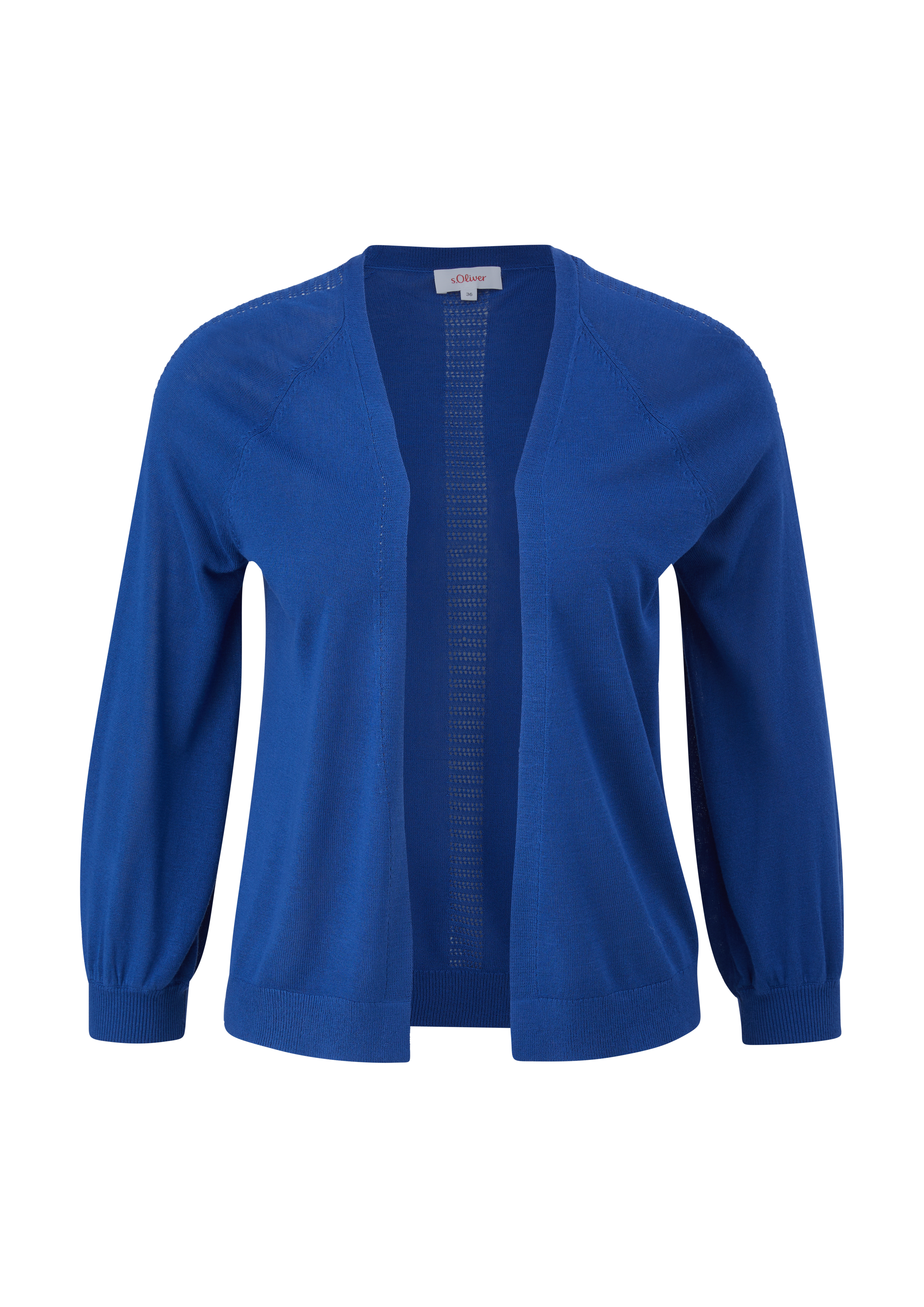 s.Oliver - Leichte Strickjacke aus Viskose, Damen, blau