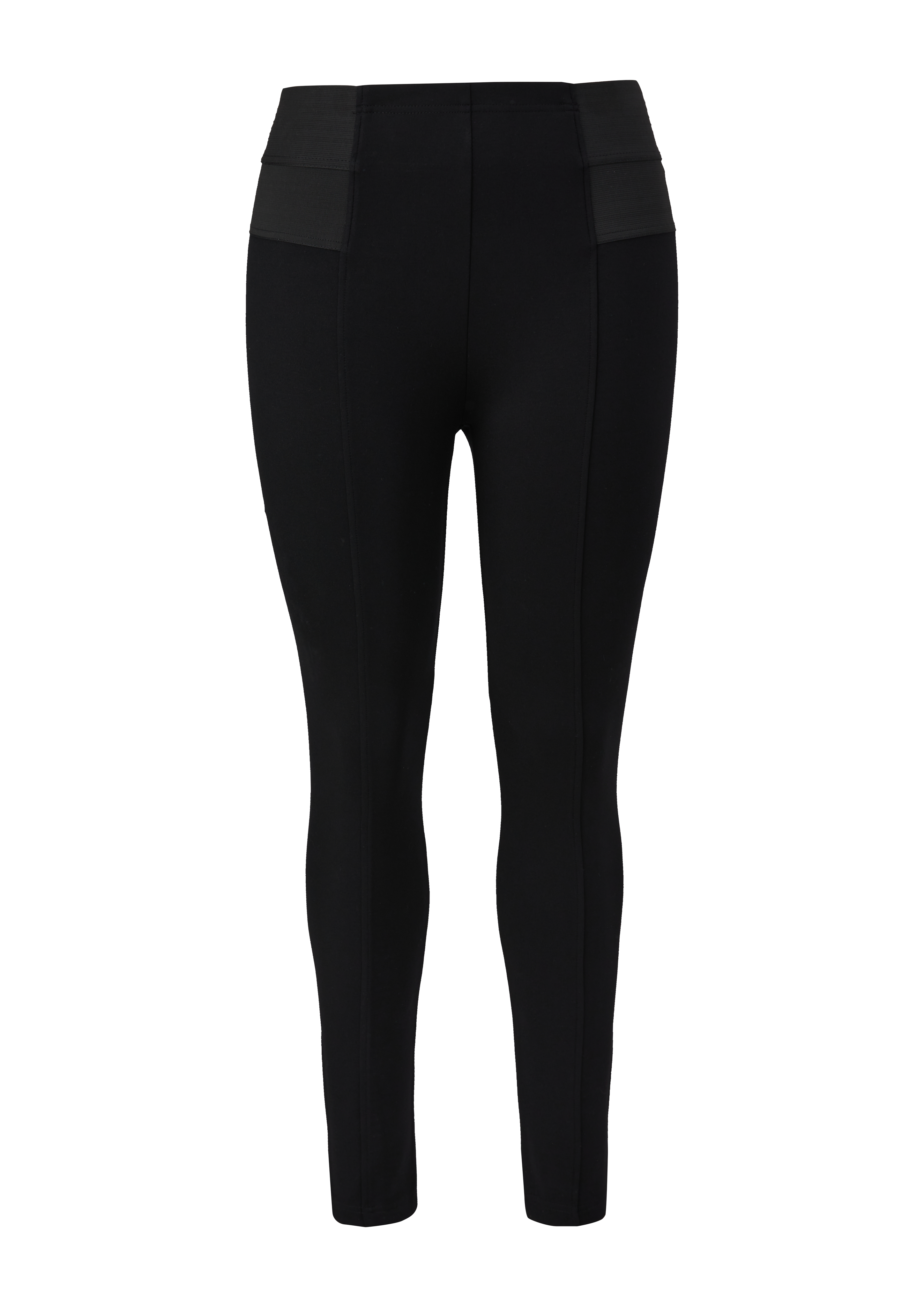s.Oliver - Leggings mit elastischen Inserts, Damen, schwarz