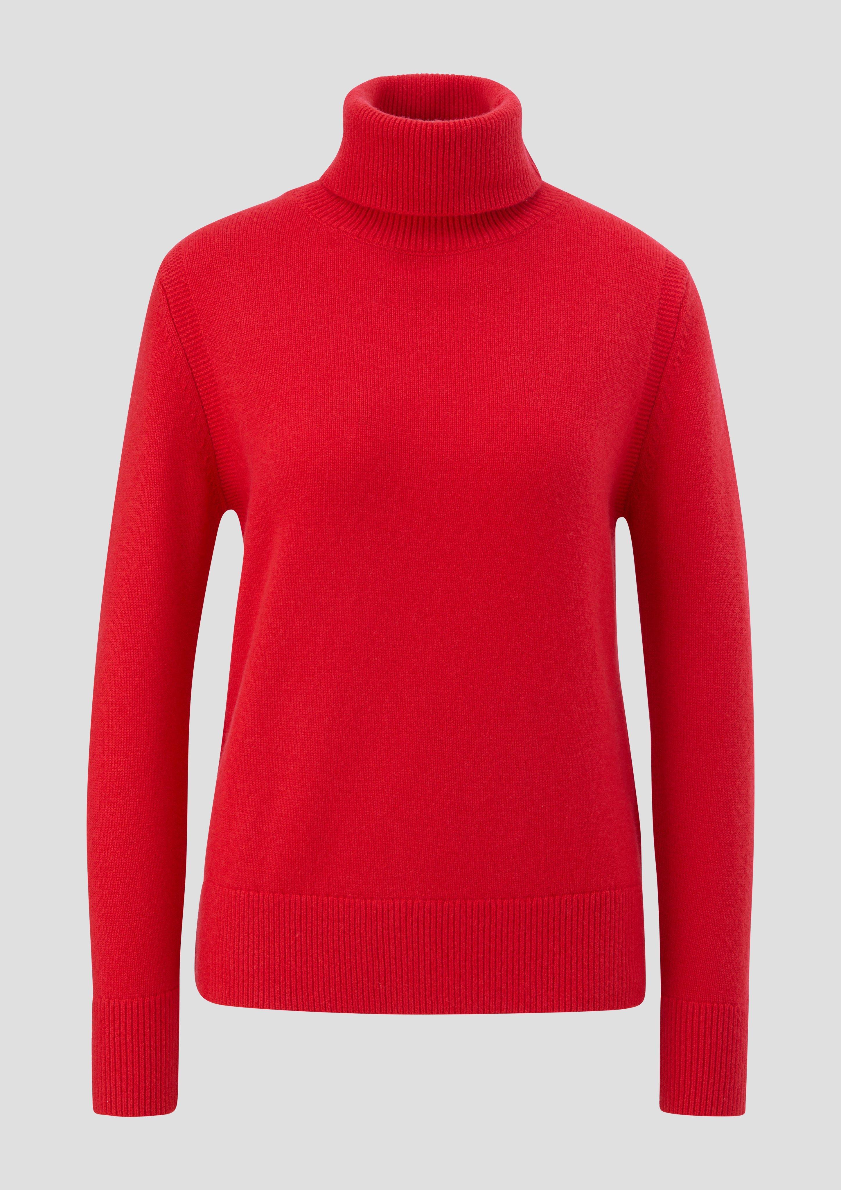 s.Oliver - Strickpullover mit Kaschmirmix, Damen, rot