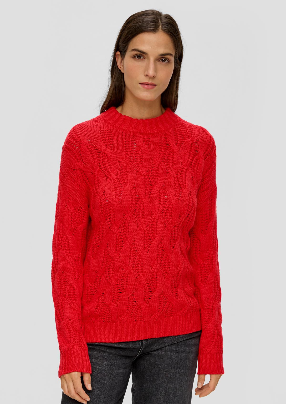 Knitted jumper in a viscose blend
