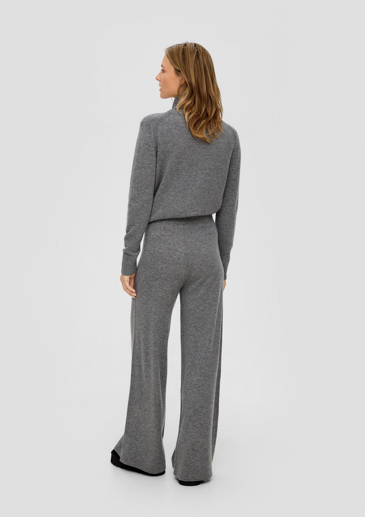 s.Oliver Merino cashmere blend wide-leg trousers