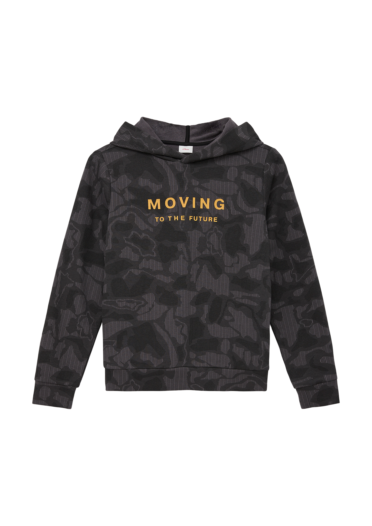 s.Oliver - Kapuzenshirt mit Stickerei, Jungen, grau