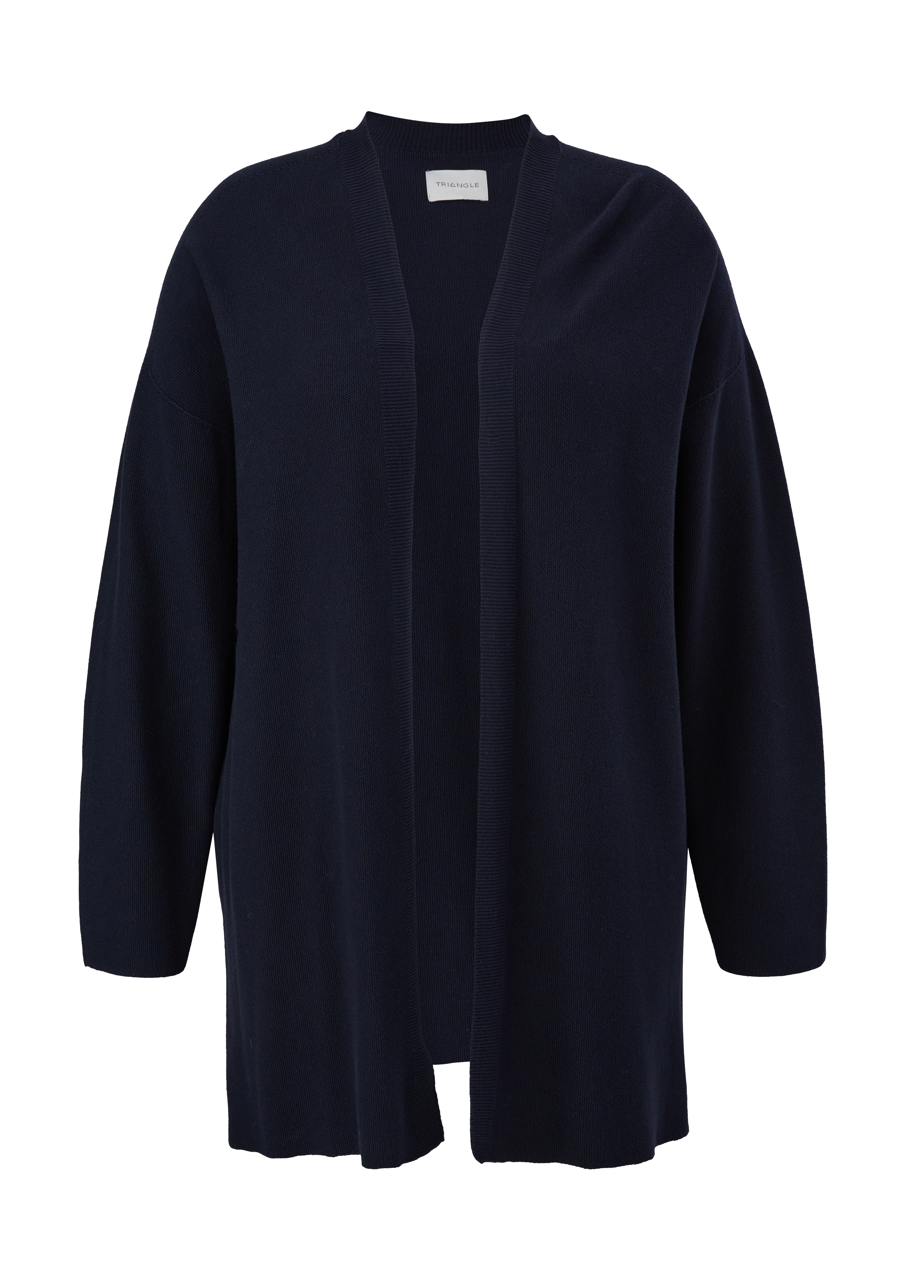 s.Oliver - Strickjacke mit Rippblende, Damen, blau