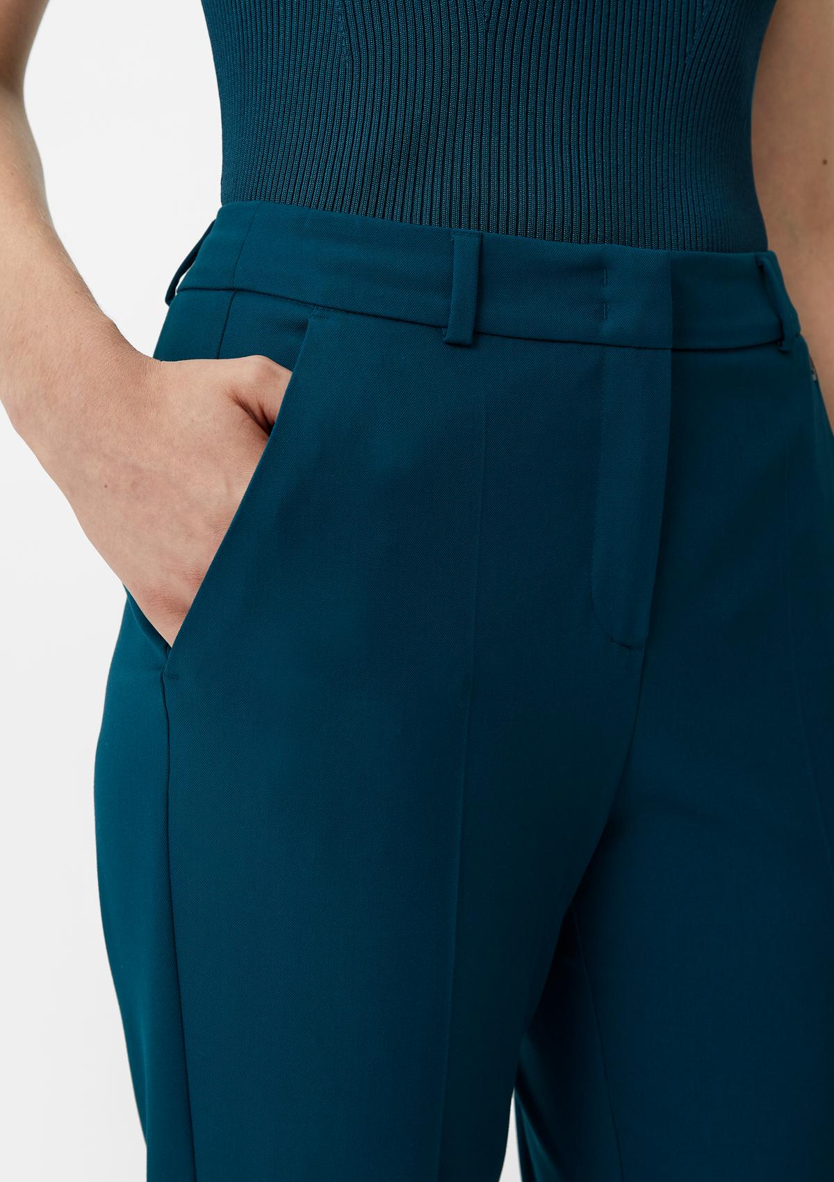 comma Slim fit: twill trousers in a viscose blend
