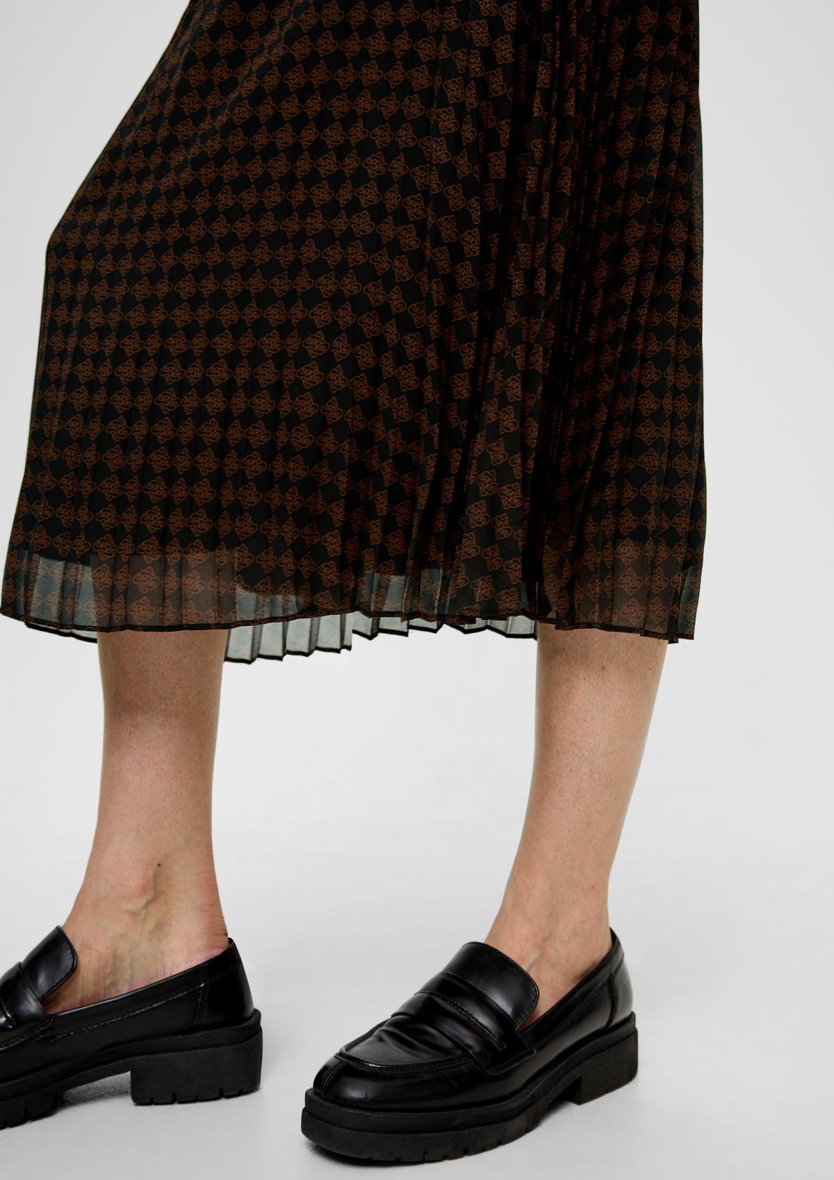 s.Oliver Midi skirt with pleats