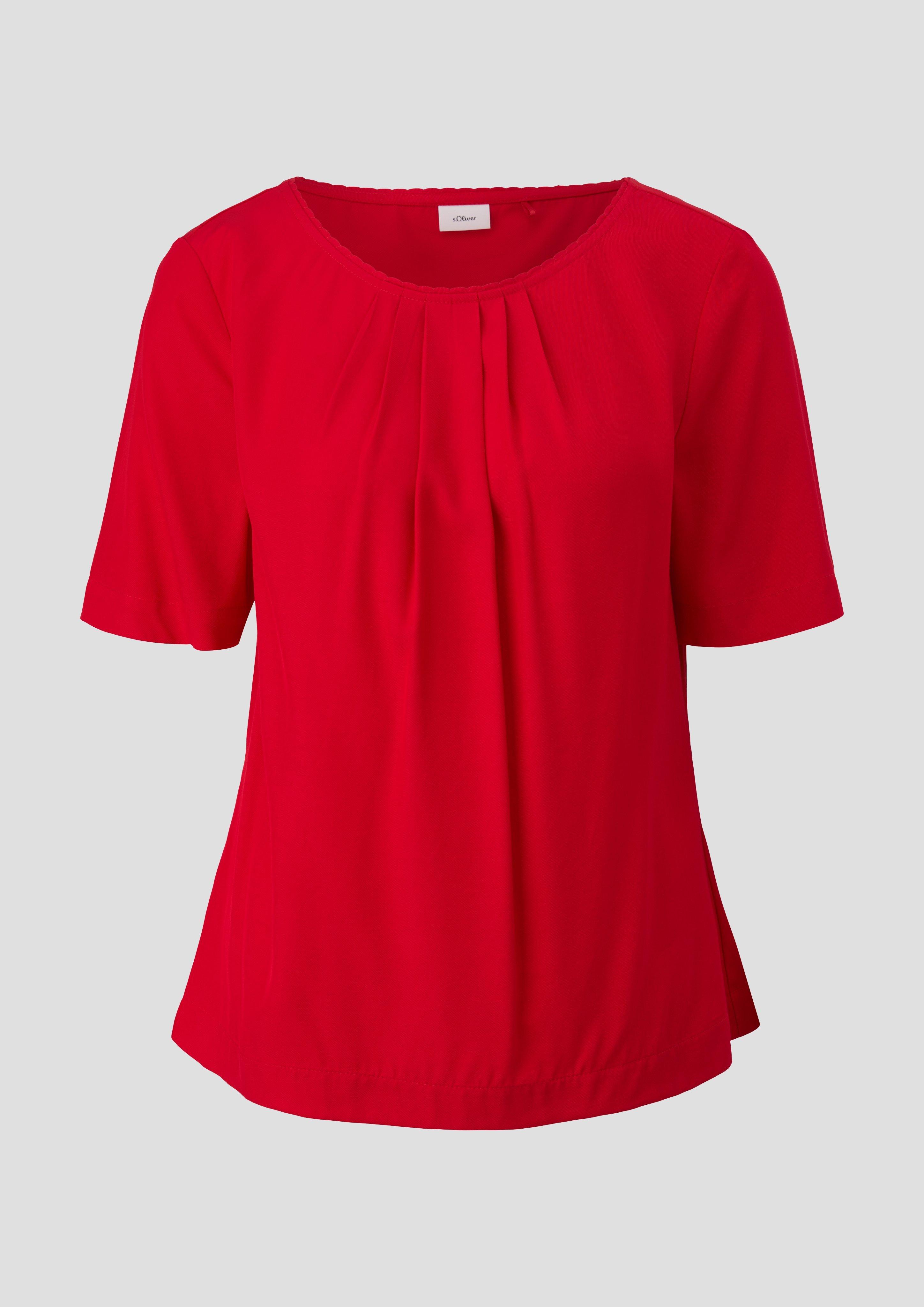 s.Oliver - Bluse aus Viskose, Damen, rot