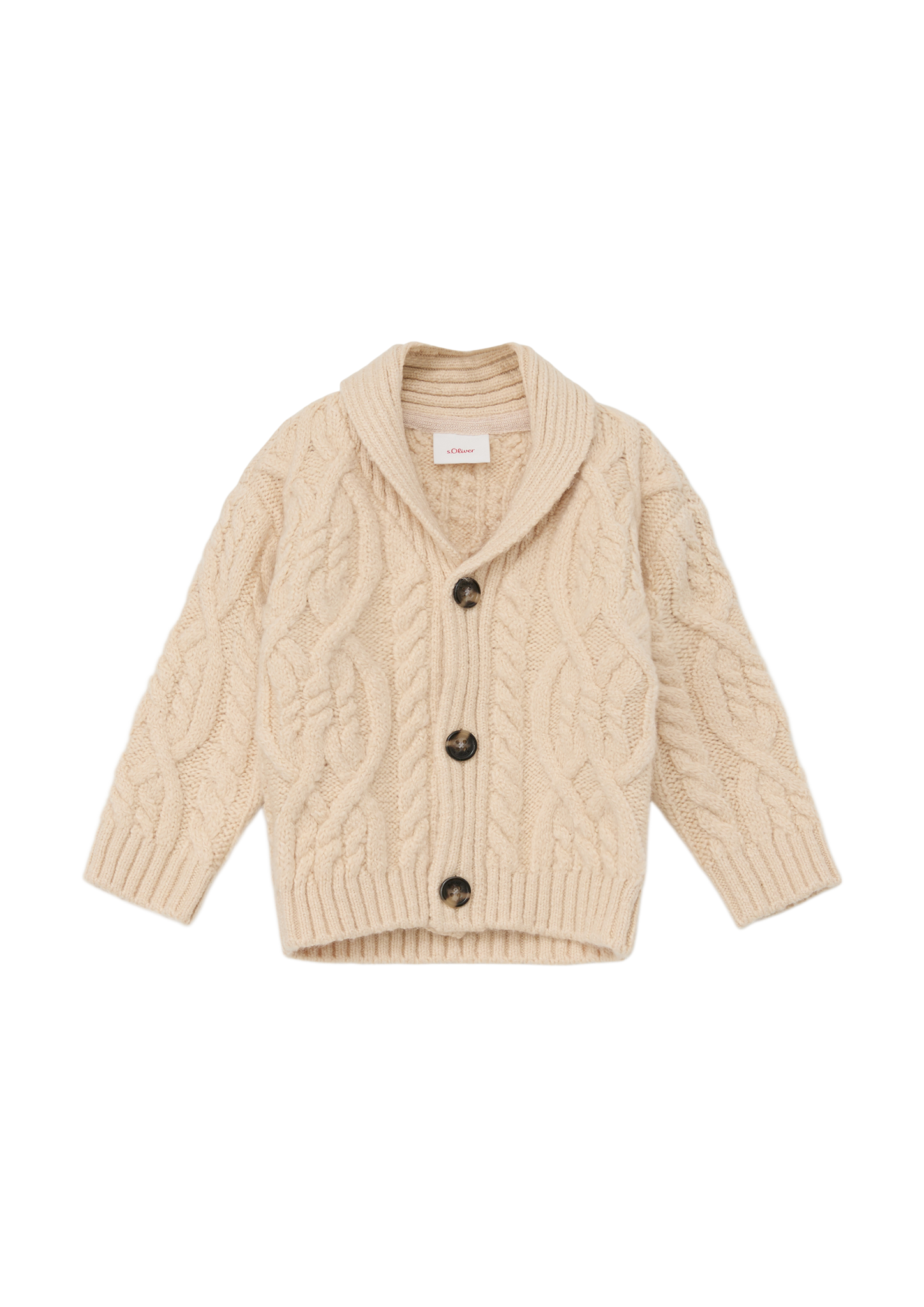 s.Oliver - Strickjacke mit Schalkragen, Babys, Beige