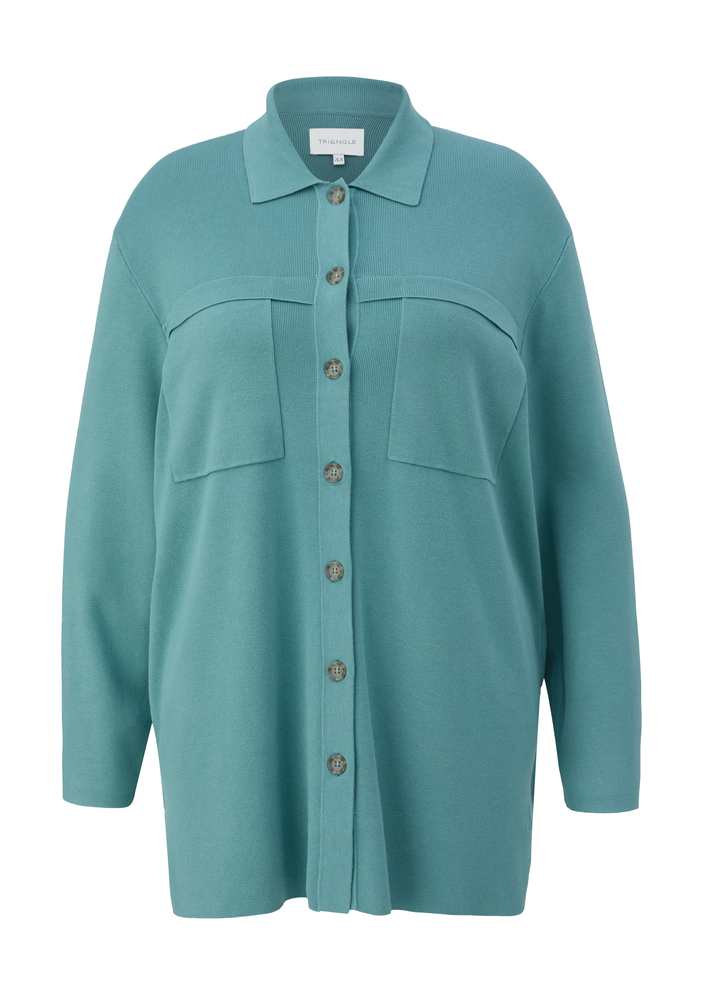 s.Oliver - Overshirt mit aufgesetzten Taschen, Damen, Blau