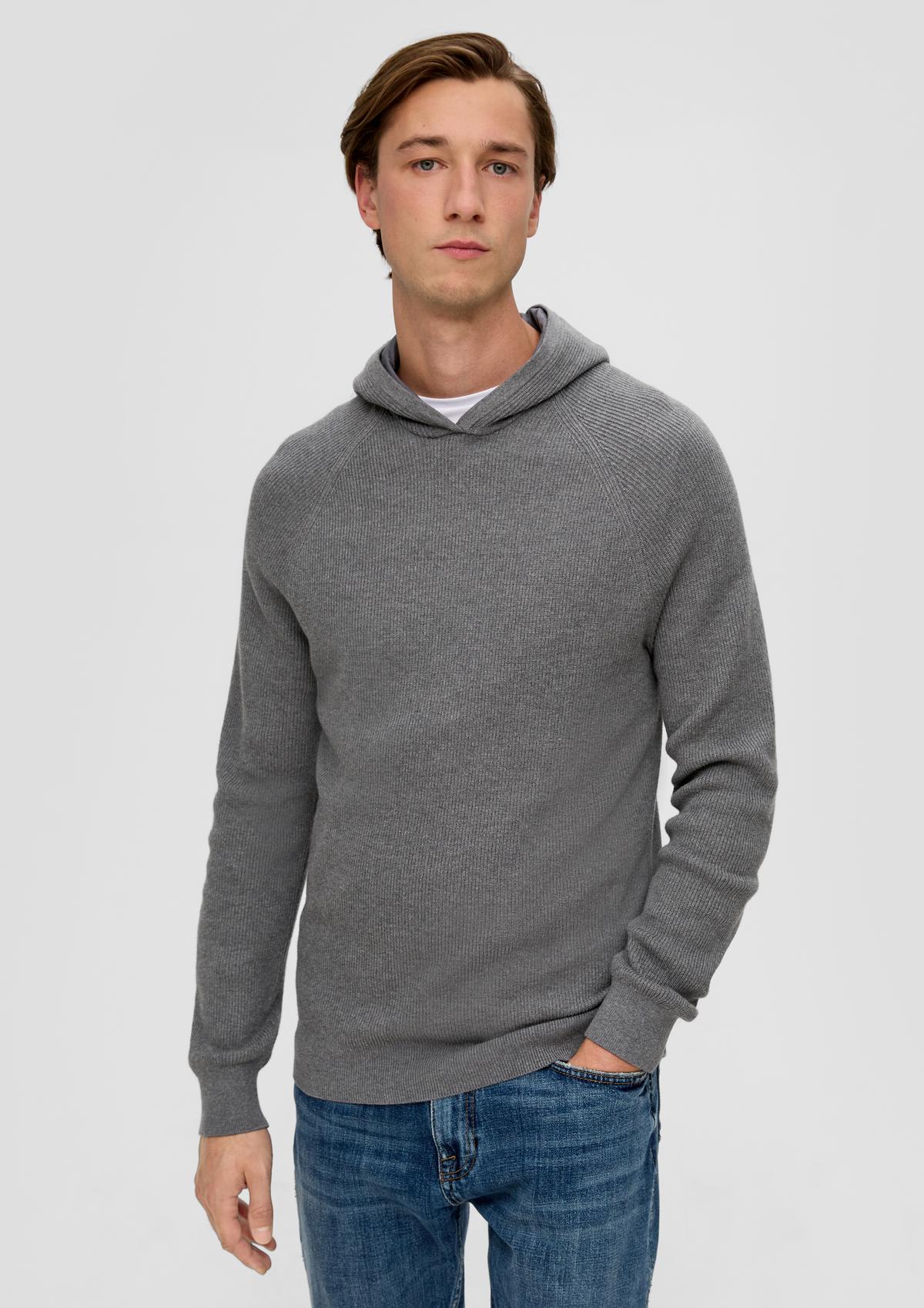s.Oliver Knitted sweater with hood