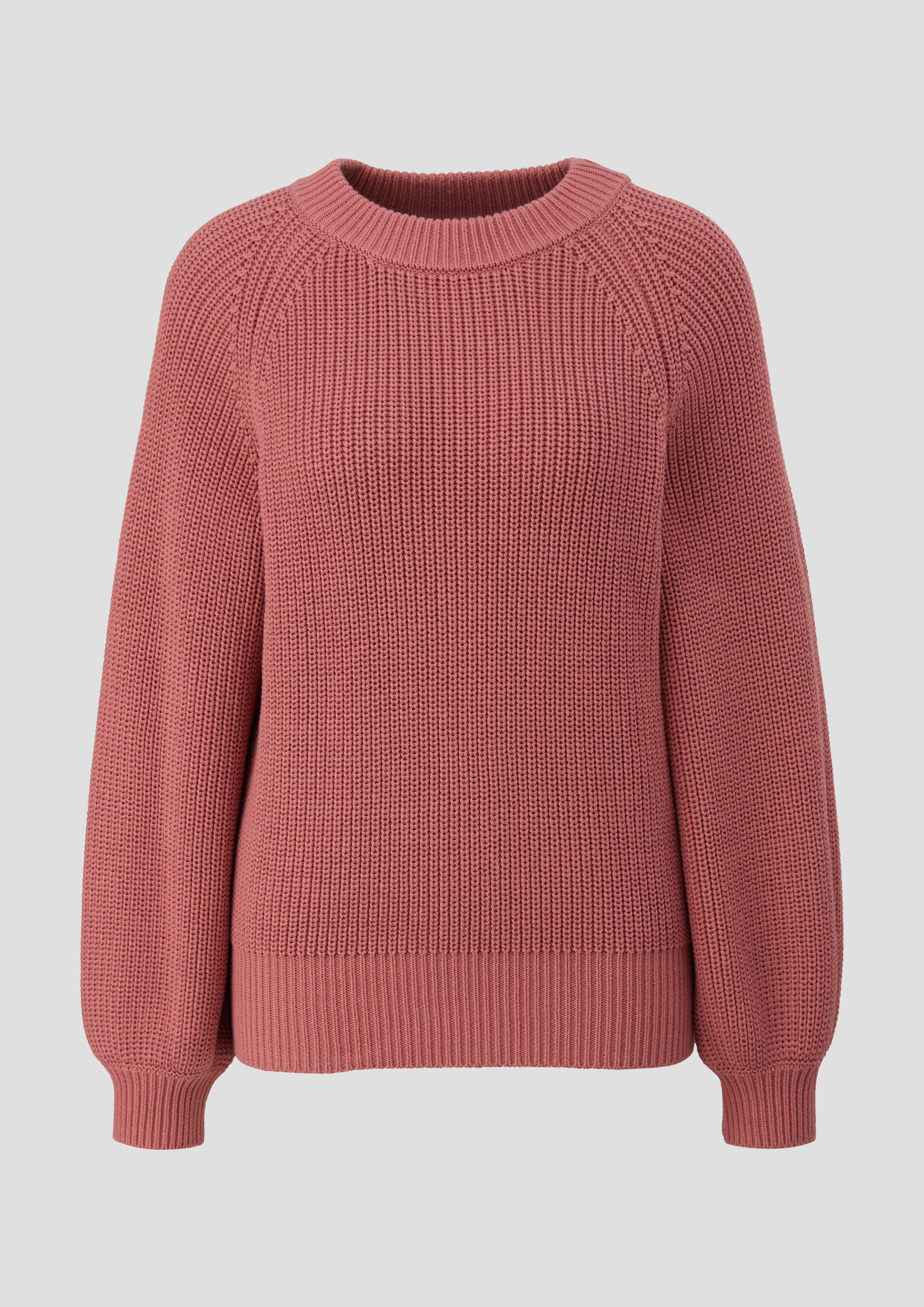 s.Oliver - Pullover aus Baumwollmix, Damen, Rosa