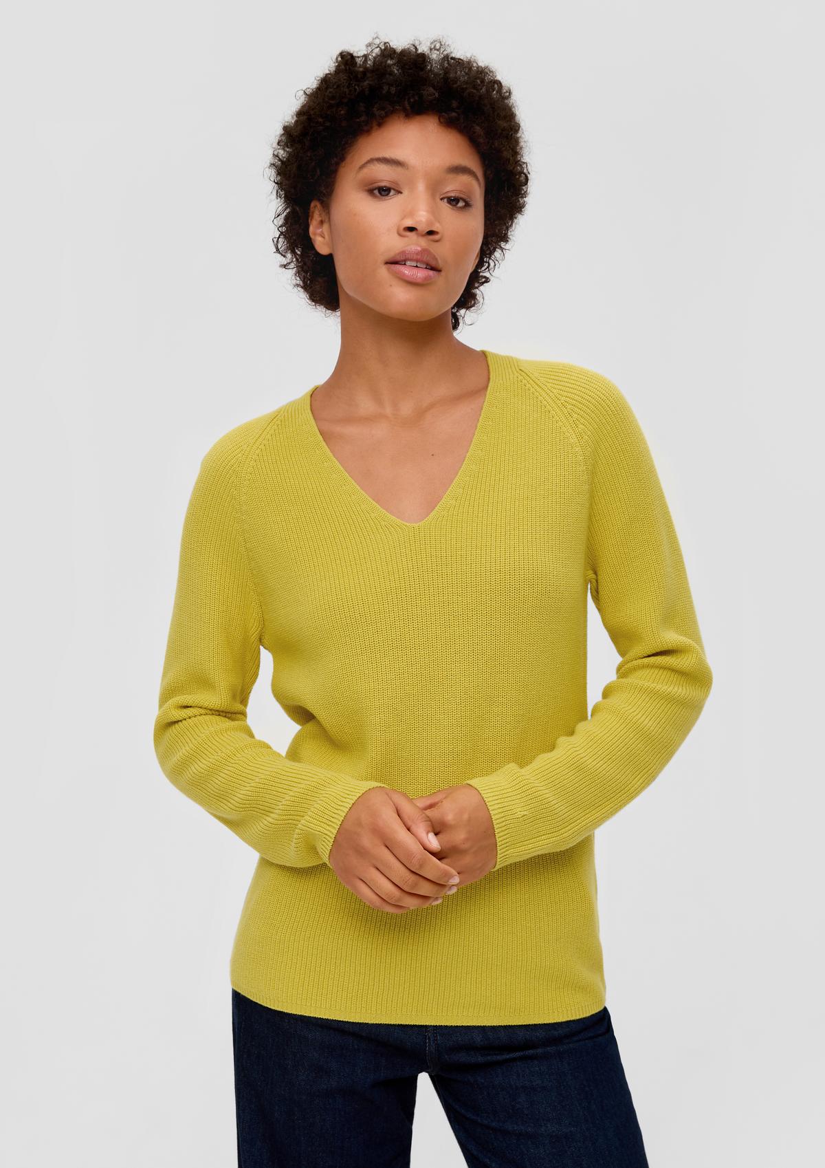 s.Oliver Knitted jumper with ribbed details