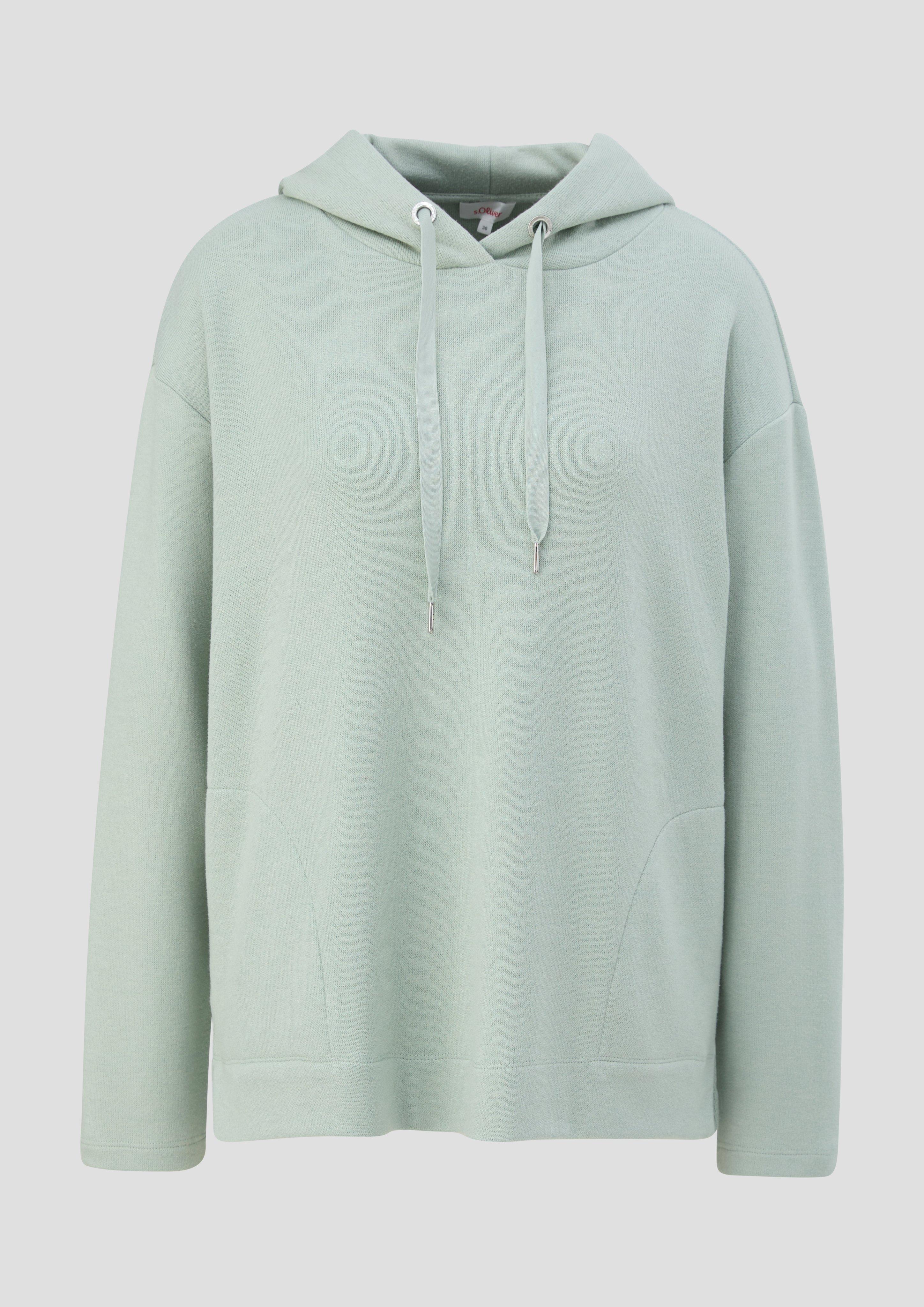 s.Oliver - Hoodie aus Viskosemix, Damen, grün