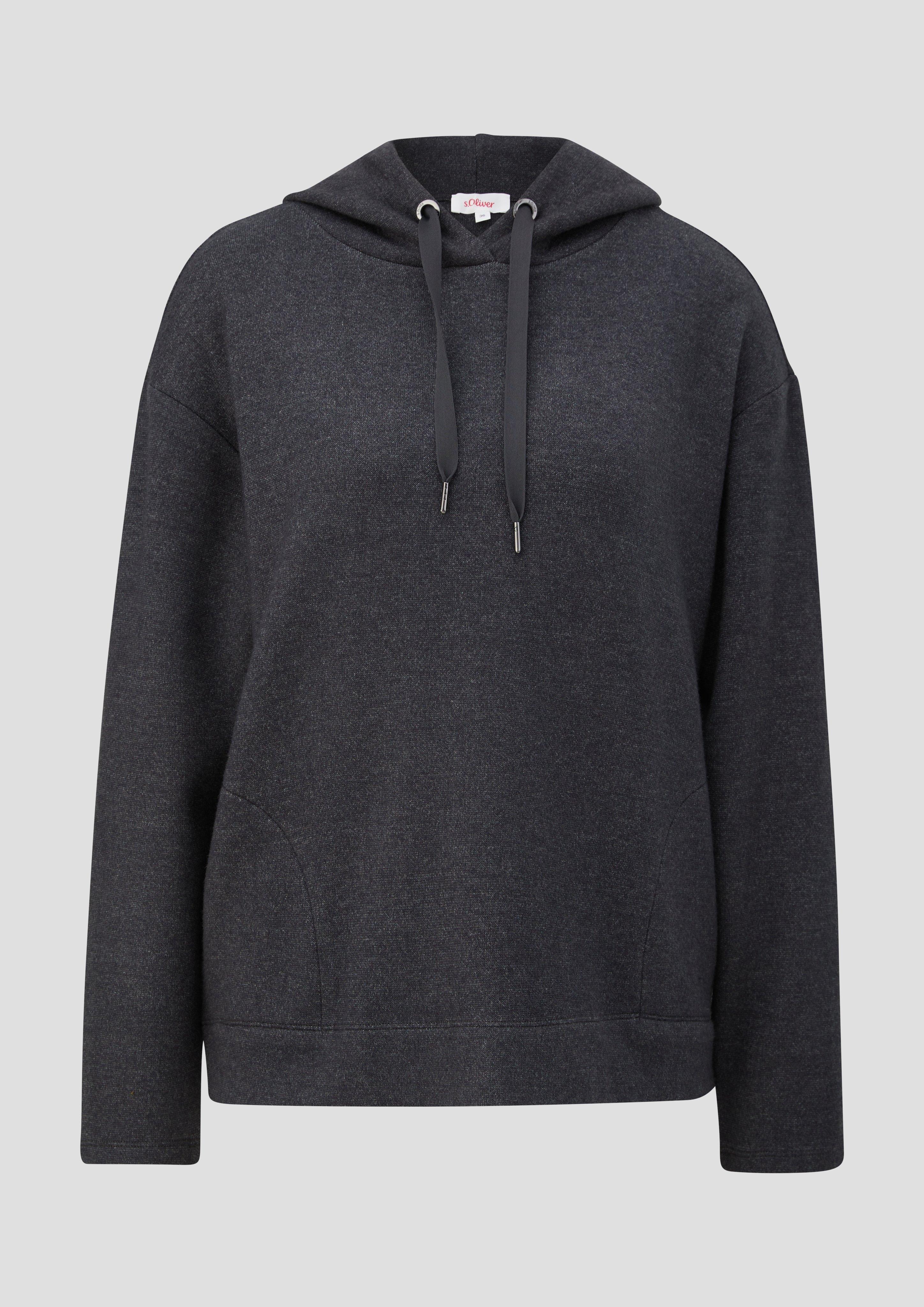 s.Oliver - Hoodie aus Viskosemix, Damen, grau