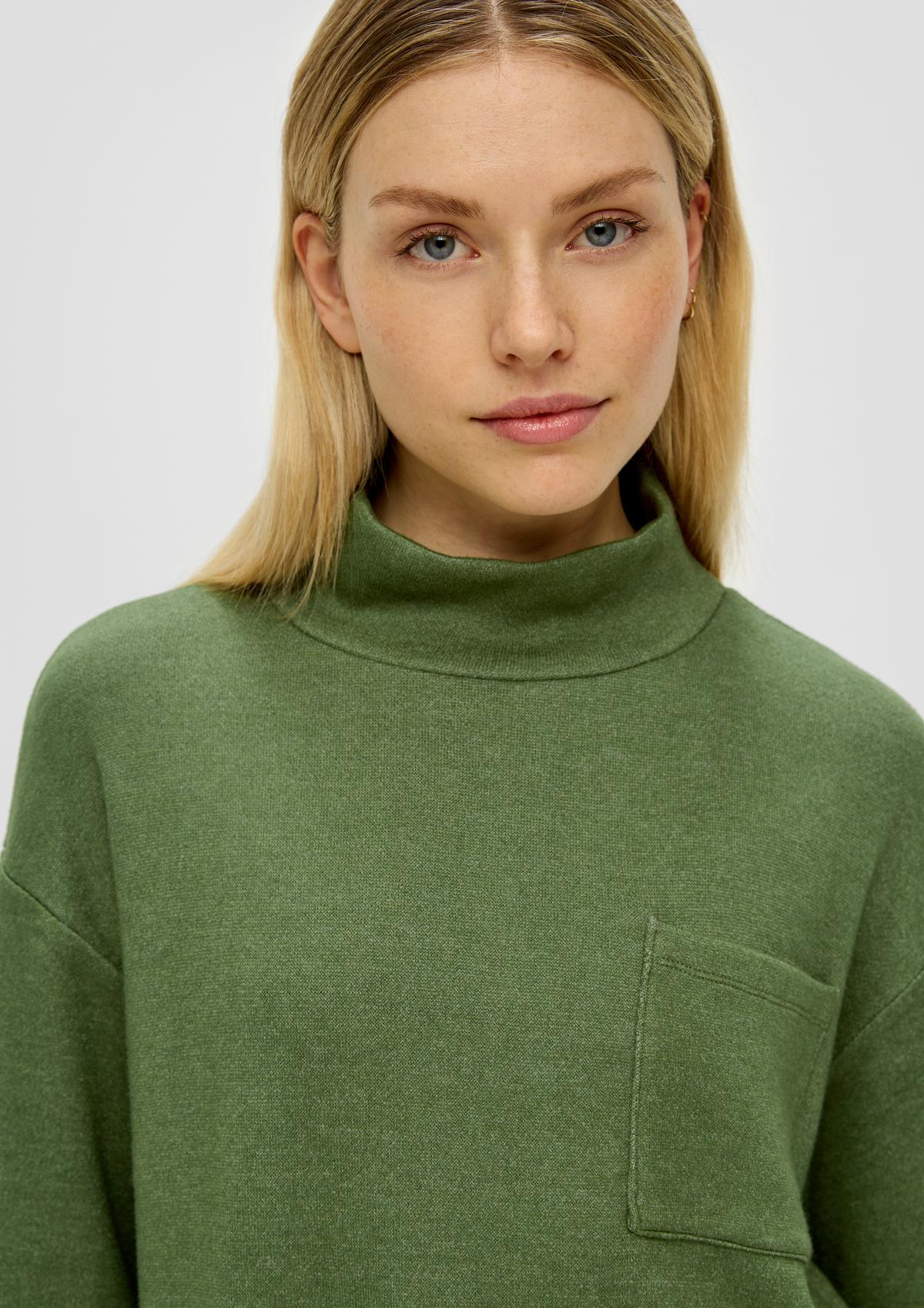 Viskosemix tannengrün - Sweatshirt aus