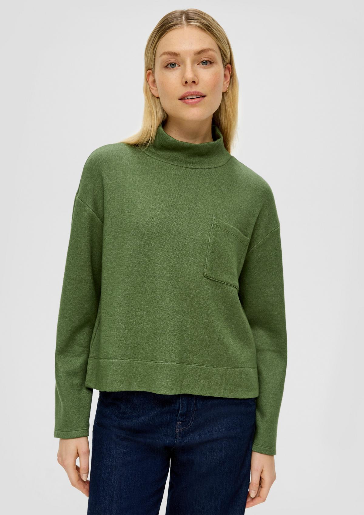 Sweatshirt aus Viskosemix tannengrün 