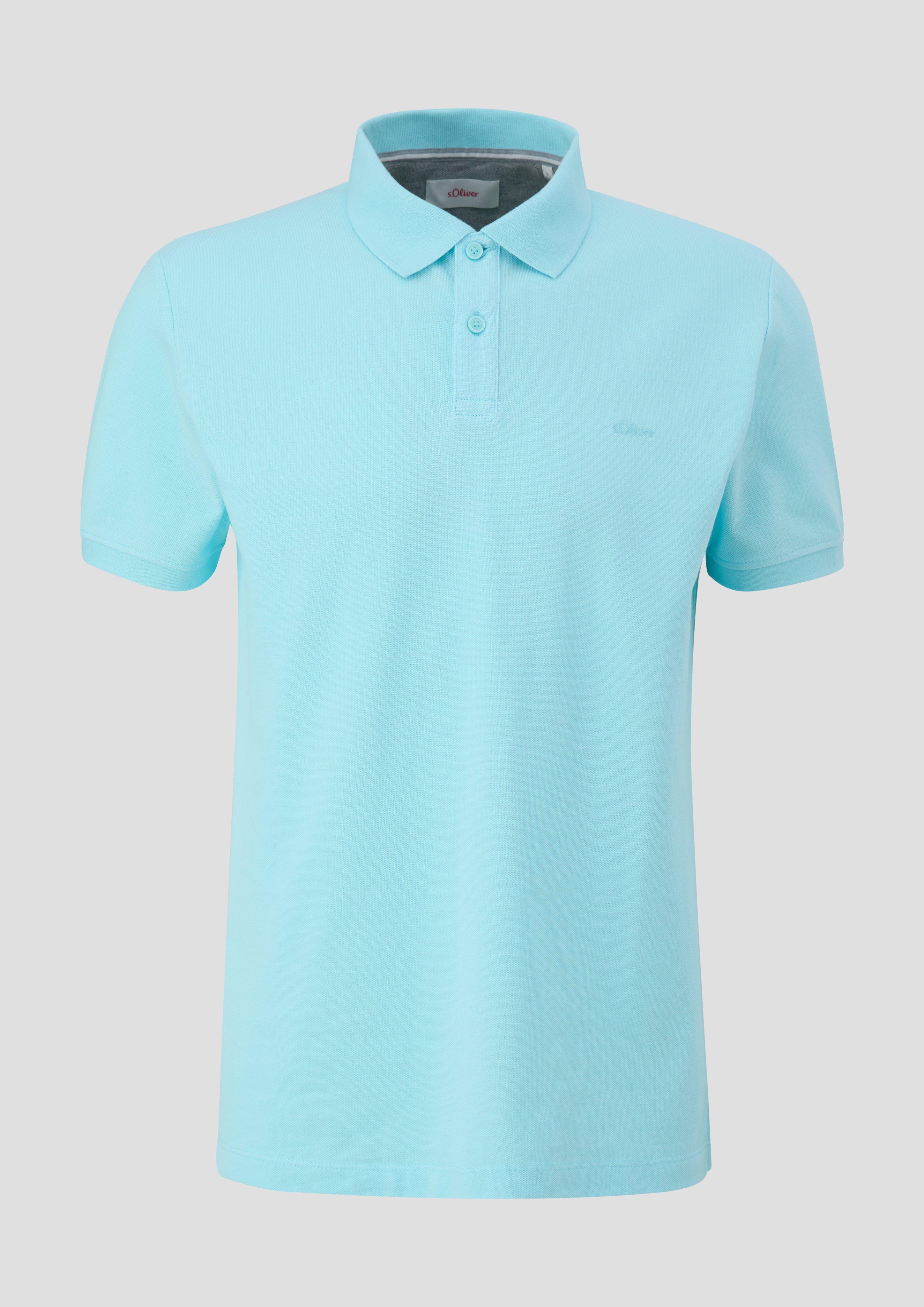 s.Oliver - Poloshirt aus Baumwollpiqué, Herren, türkis