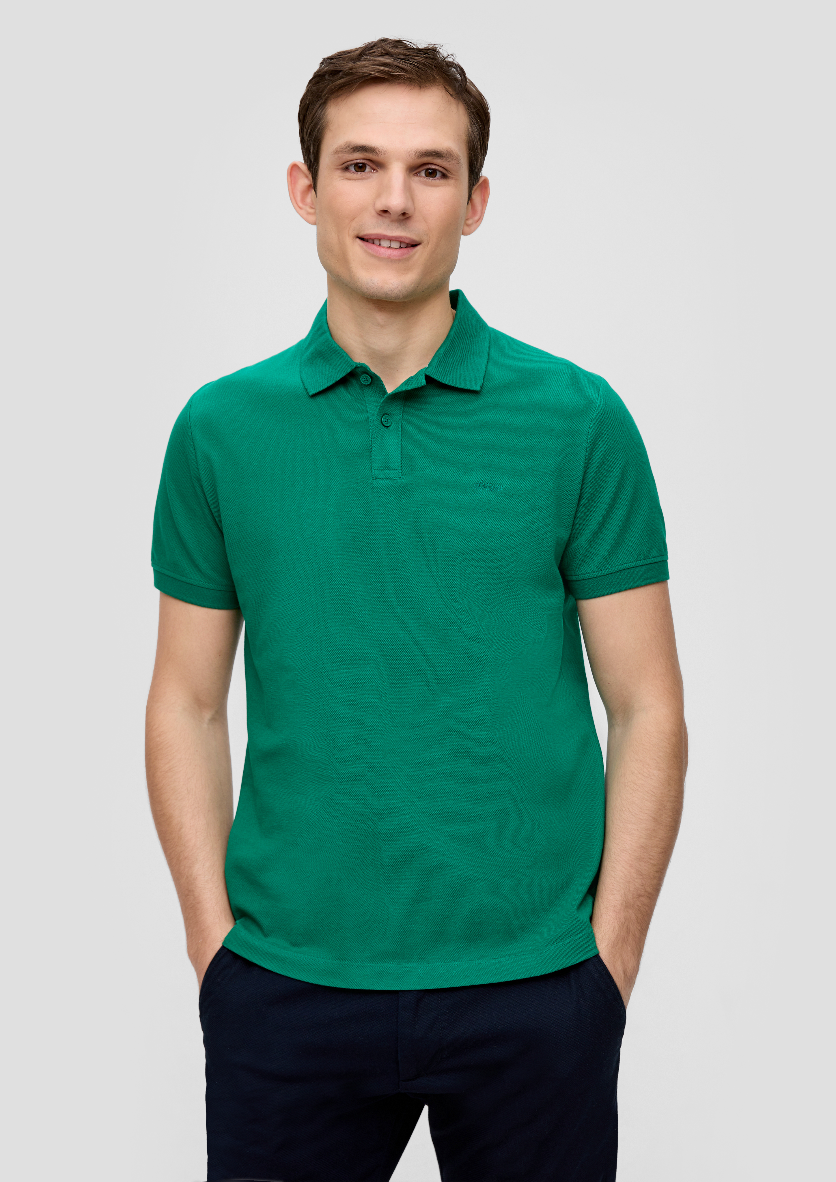 S.Oliver Poloshirt aus Baumwollpiqué