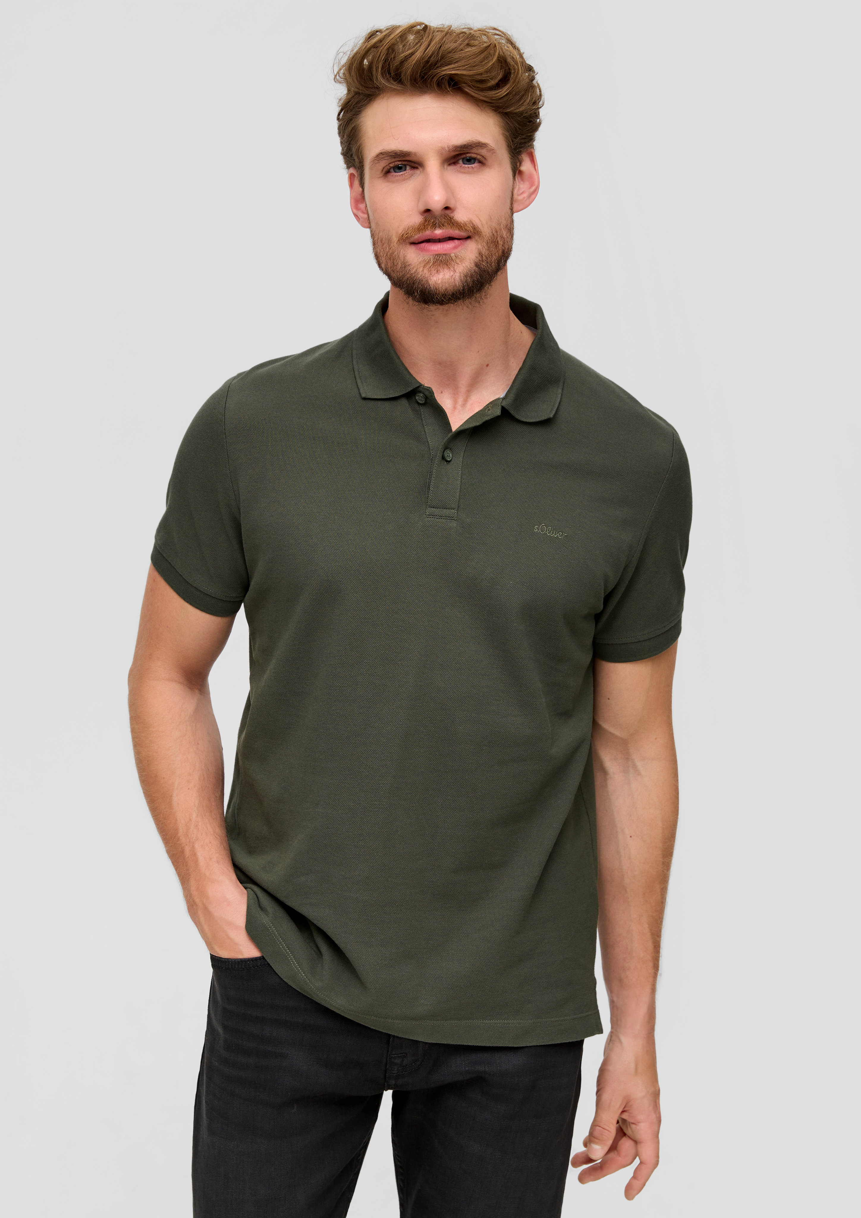 S.Oliver Poloshirt aus Baumwollpiqué