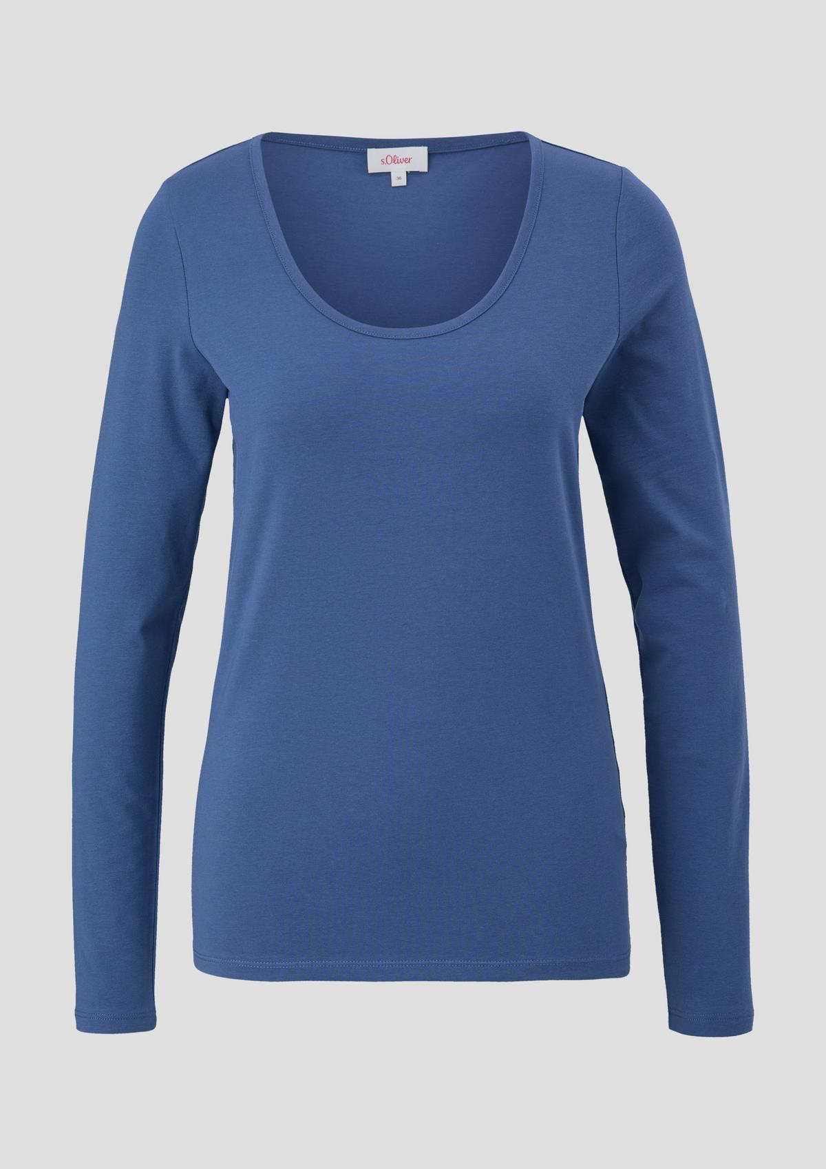 s.Oliver Long sleeve top made of stretch cotton