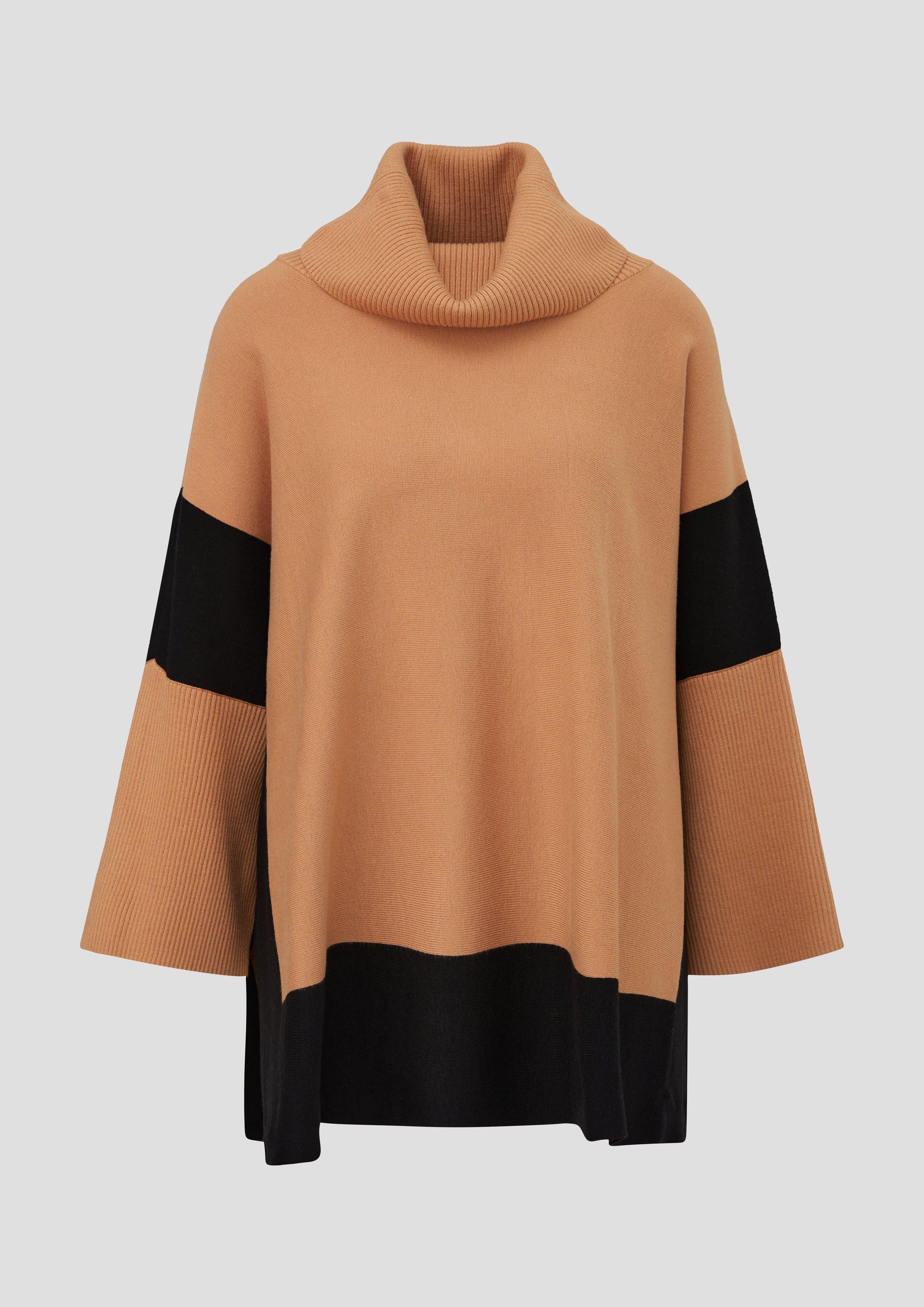 s.Oliver - Poncho mit Viskose, Damen, gelb