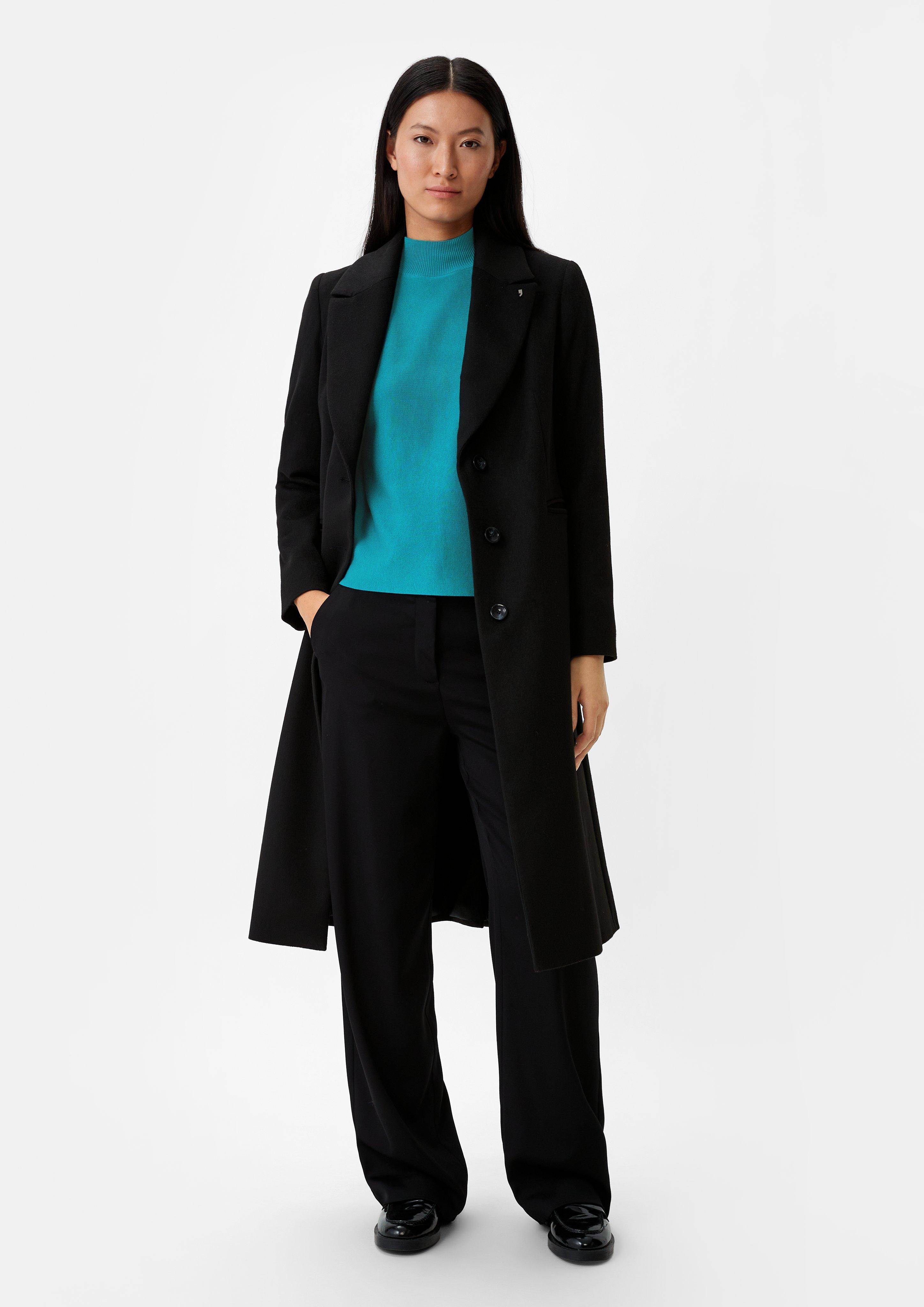 Strickpullover aus Viskosemix - türkisblau | Comma 