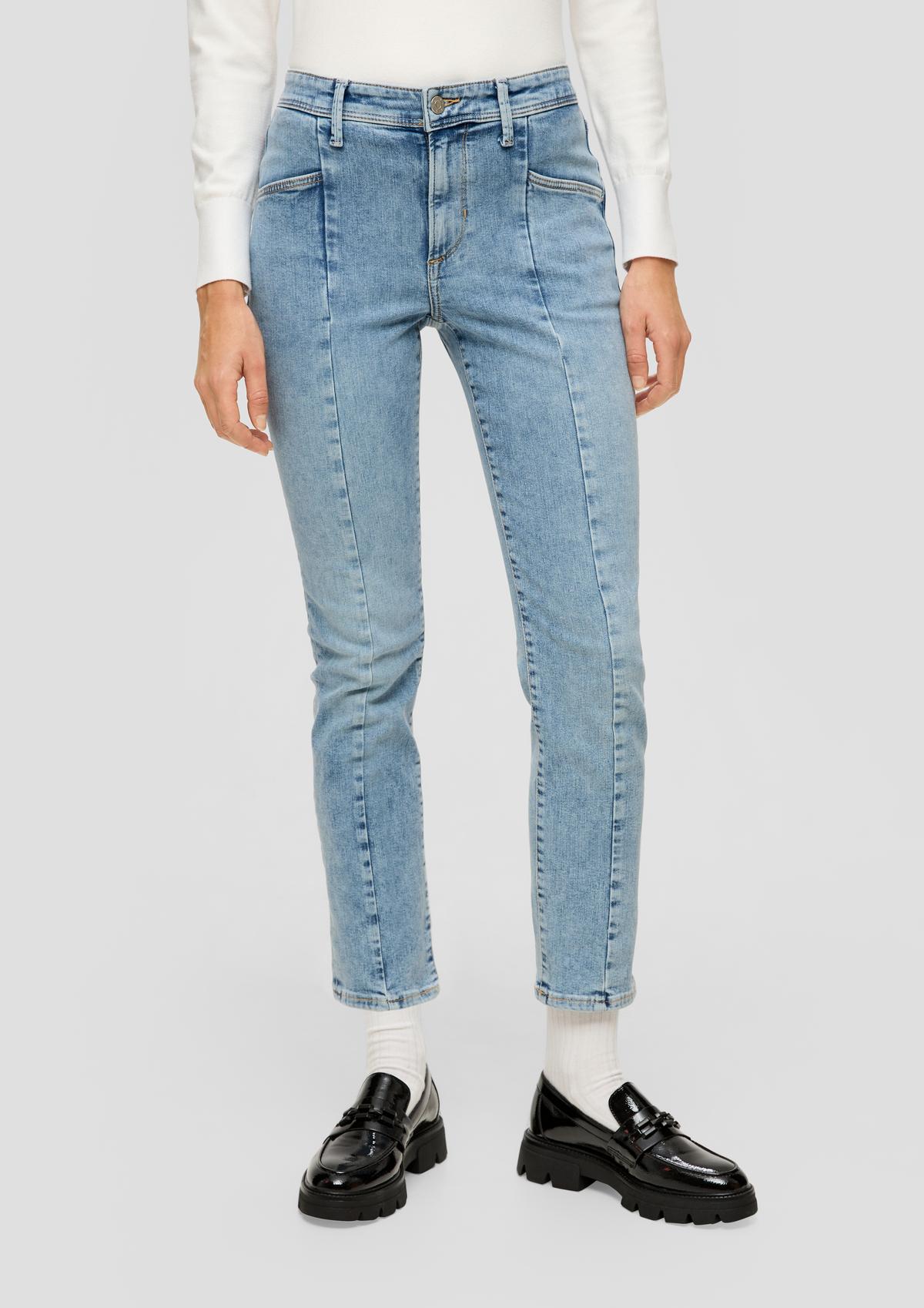 s.Oliver Slim: jeans met high low-zoom