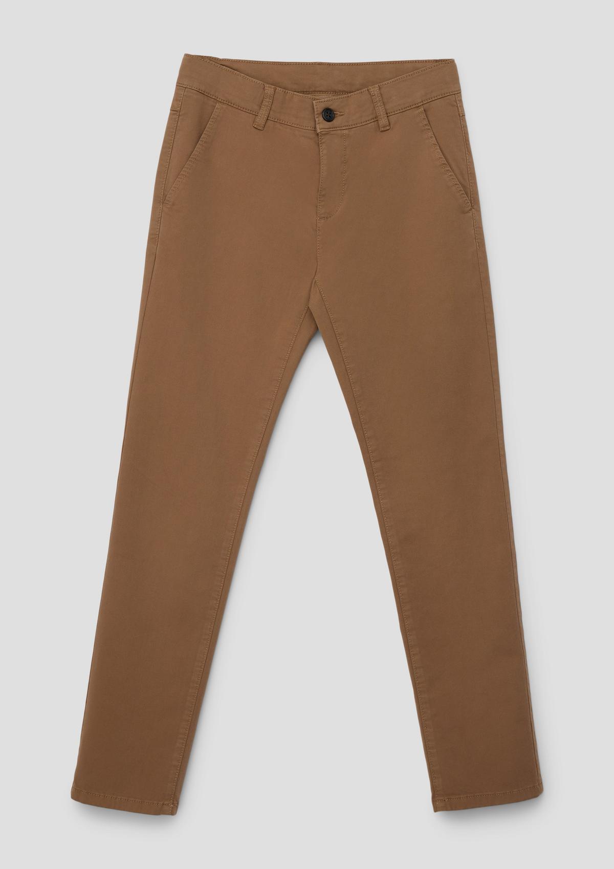 s.Oliver Slim fit: garment-dyed twill trousers