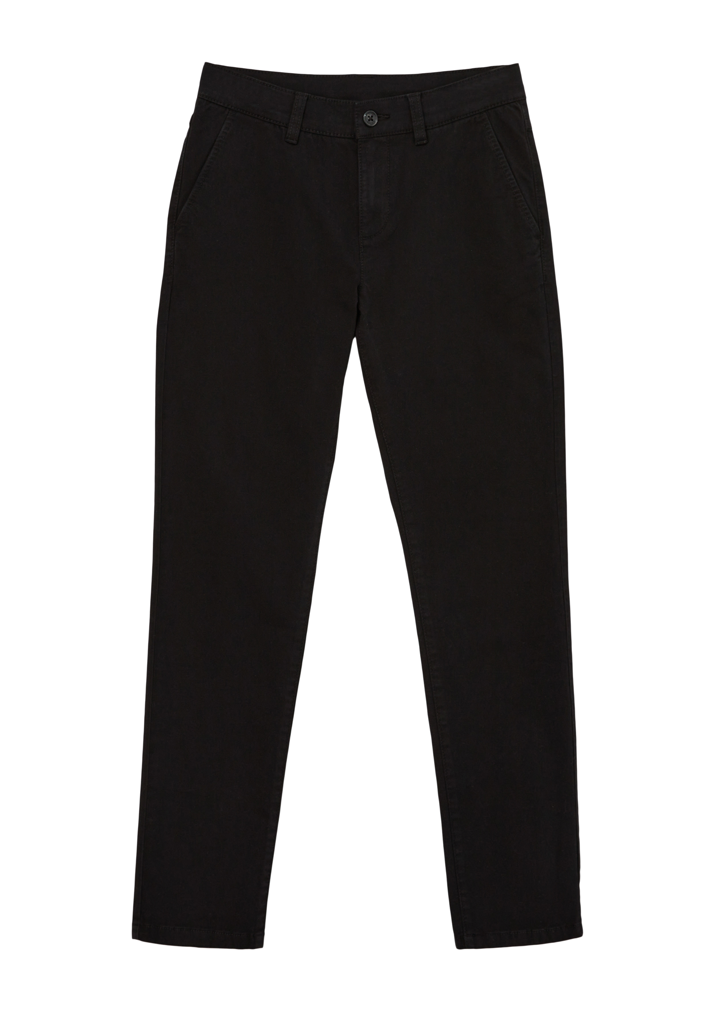 s.Oliver - Slim: Twillhose mit Garment Dye, Jungen, schwarz