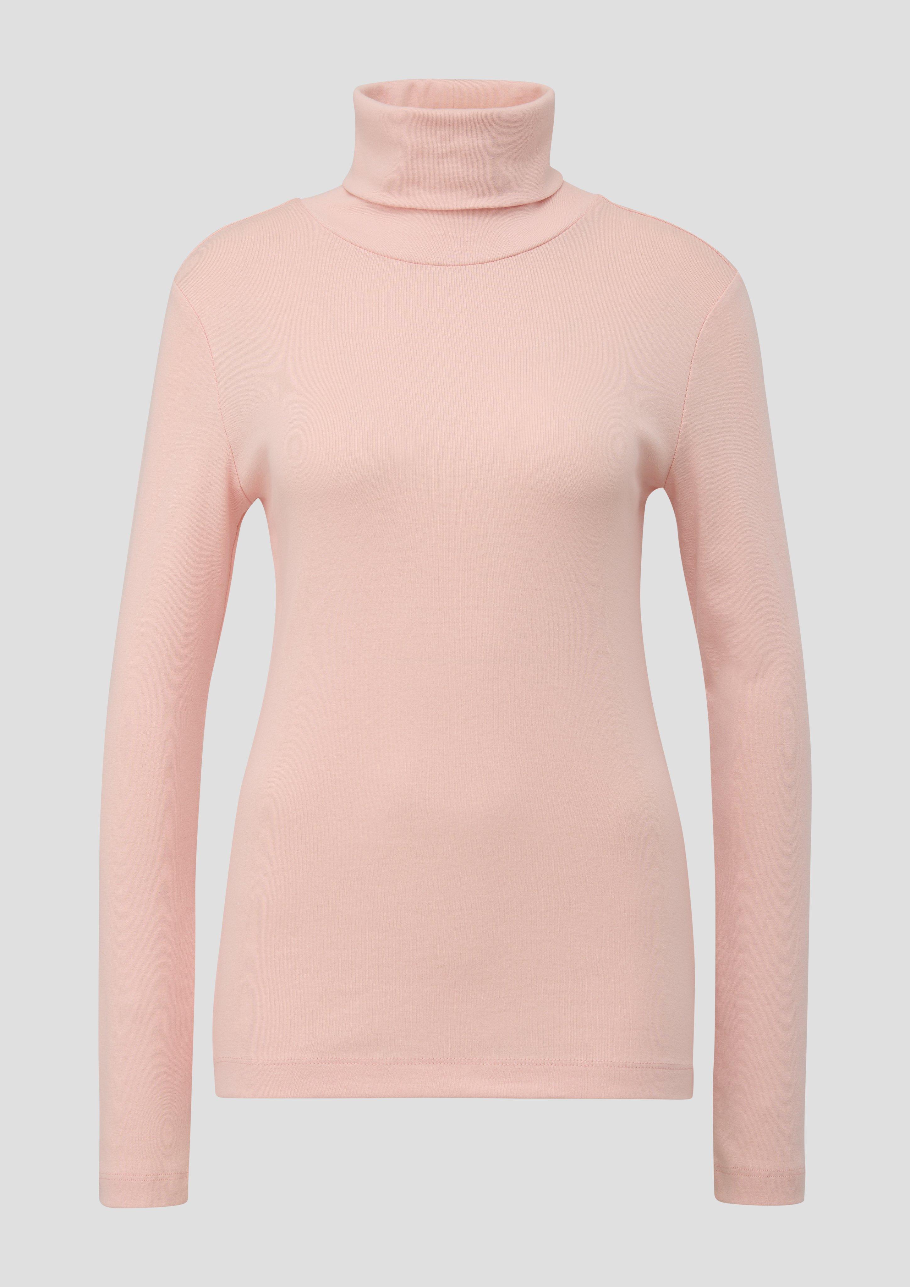 QS - Longsleeve im Slim Fit, Damen, Orange