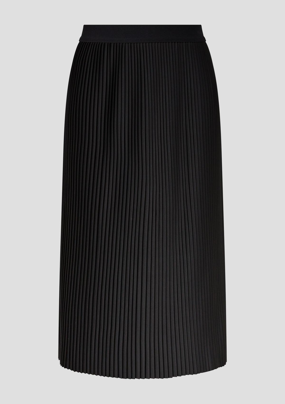 s.Oliver Midi skirt with plissé pleats