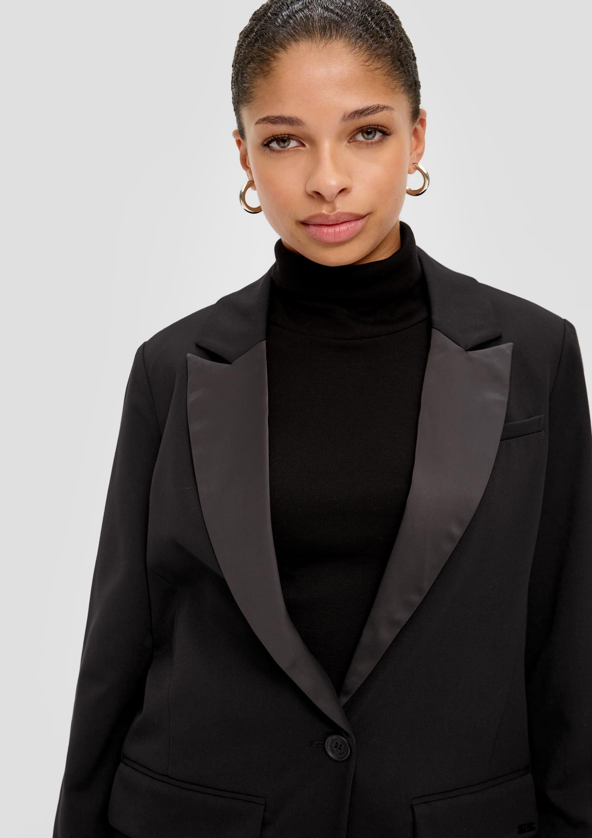 s.Oliver Blazer with a satin collar