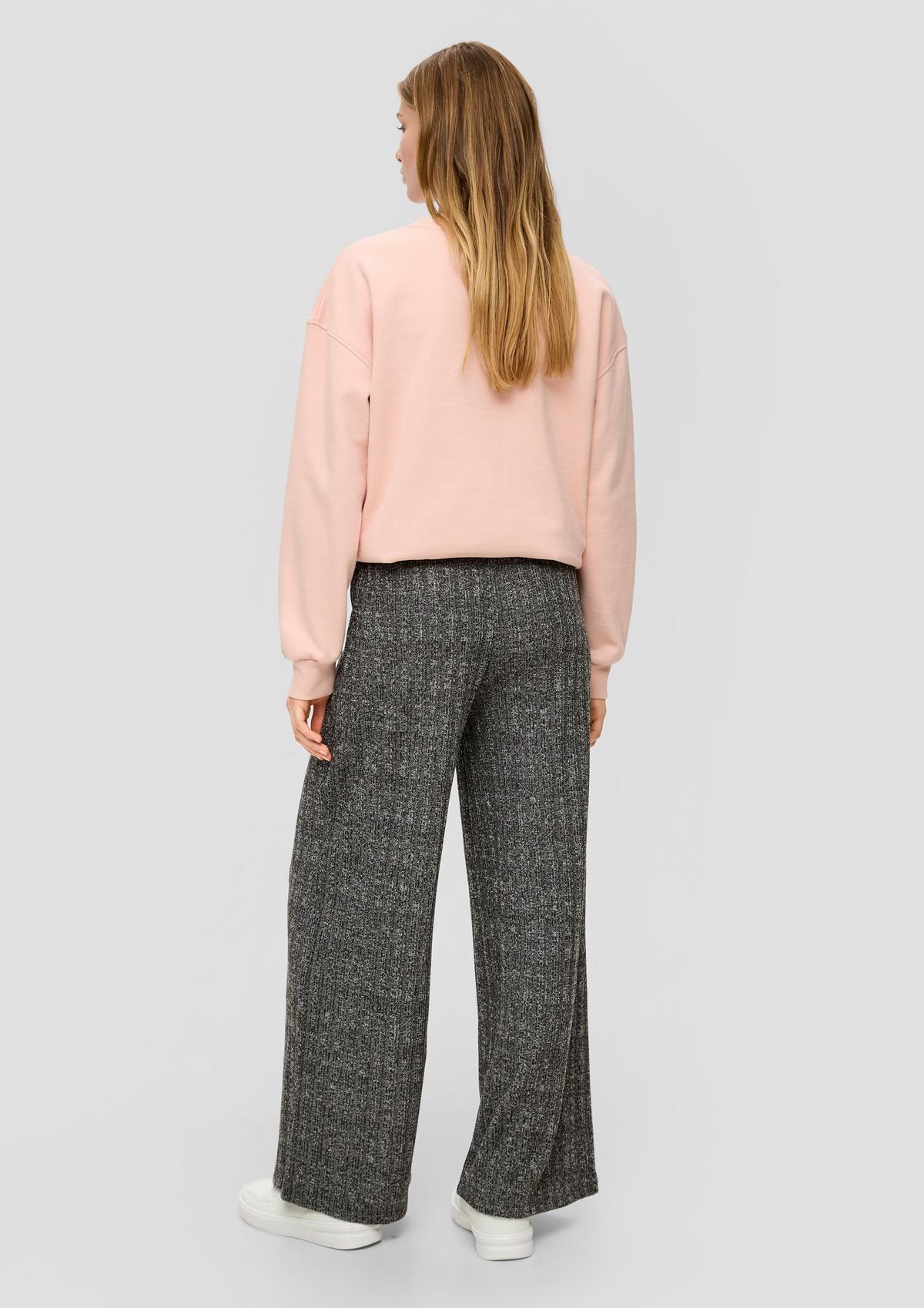 s.Oliver Cloth trousers with a ribbed texture
