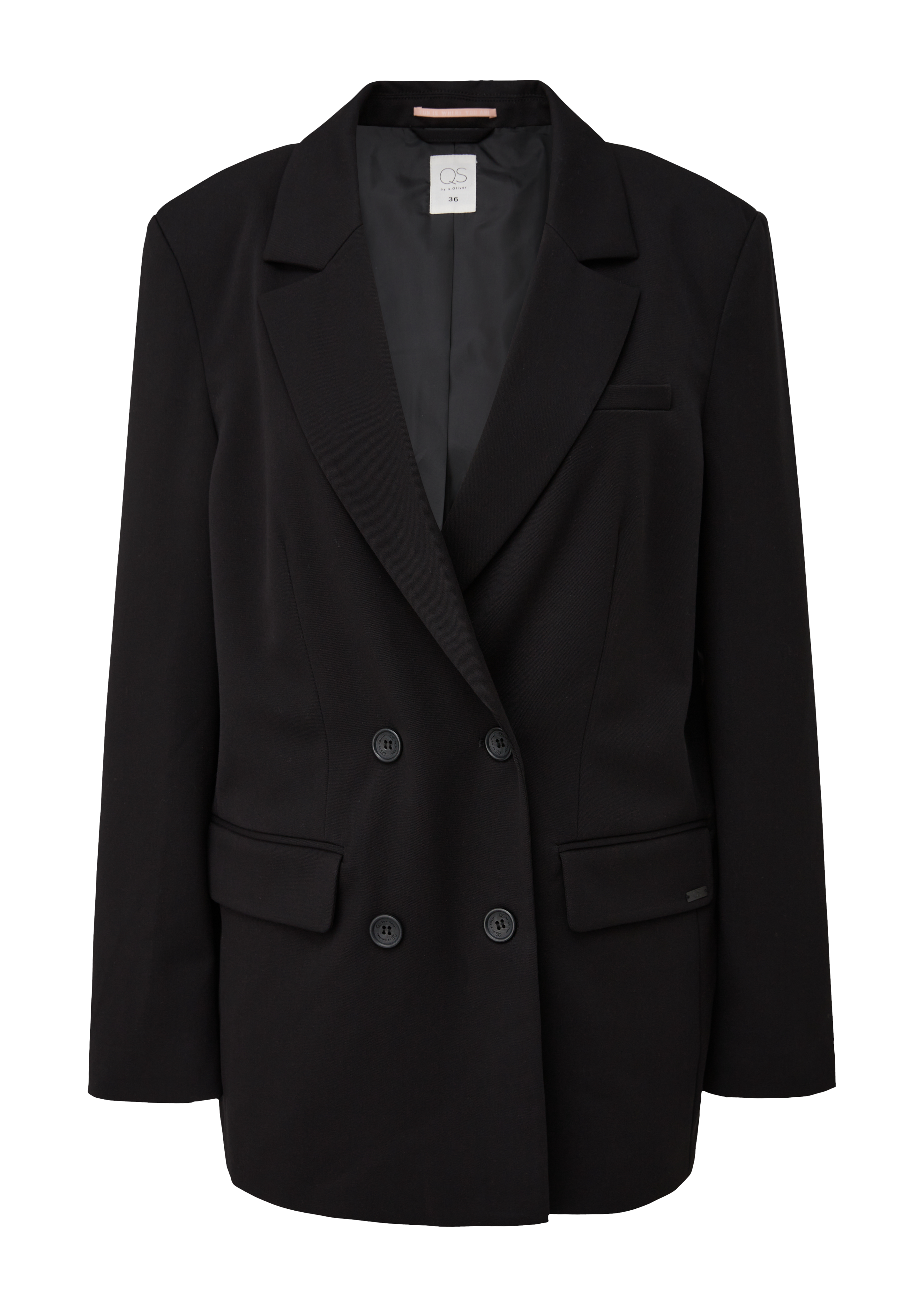 Oversized blazer - Zwart | s.Oliver